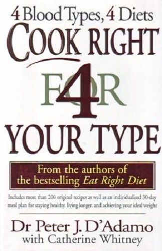 Cook Right for Your Type by Dr. Peter J.D'Adamo