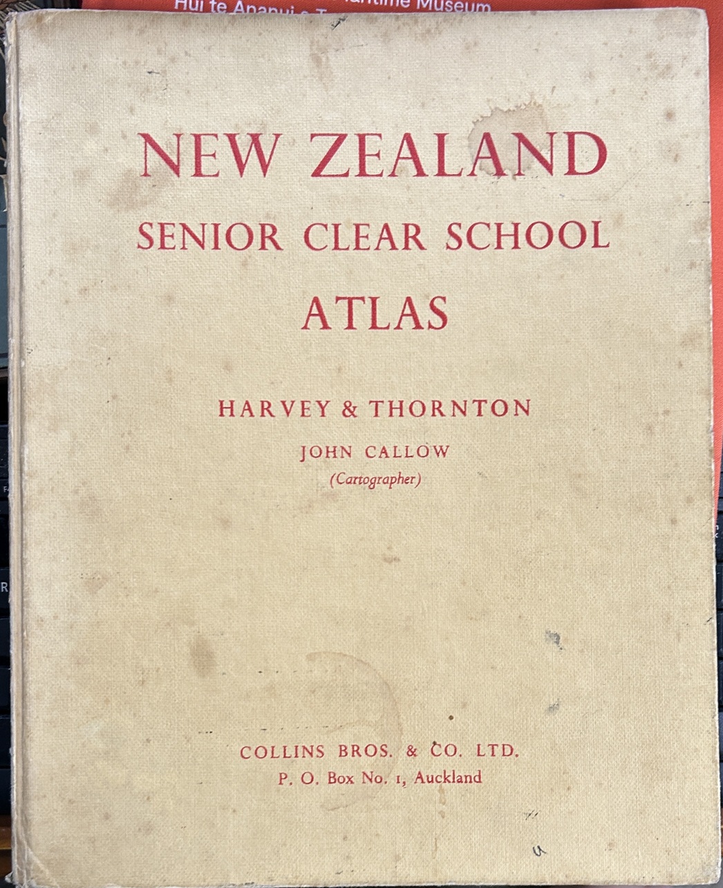 New Zealand Senior Clear School Atlas