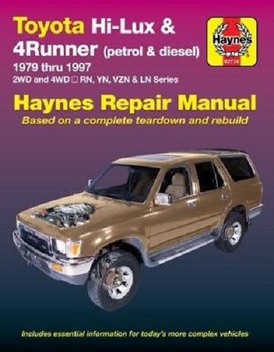 Toyota Hi Lux 2WD & 4WD/4 Runner (79 - 97) Haynes Repair Manual