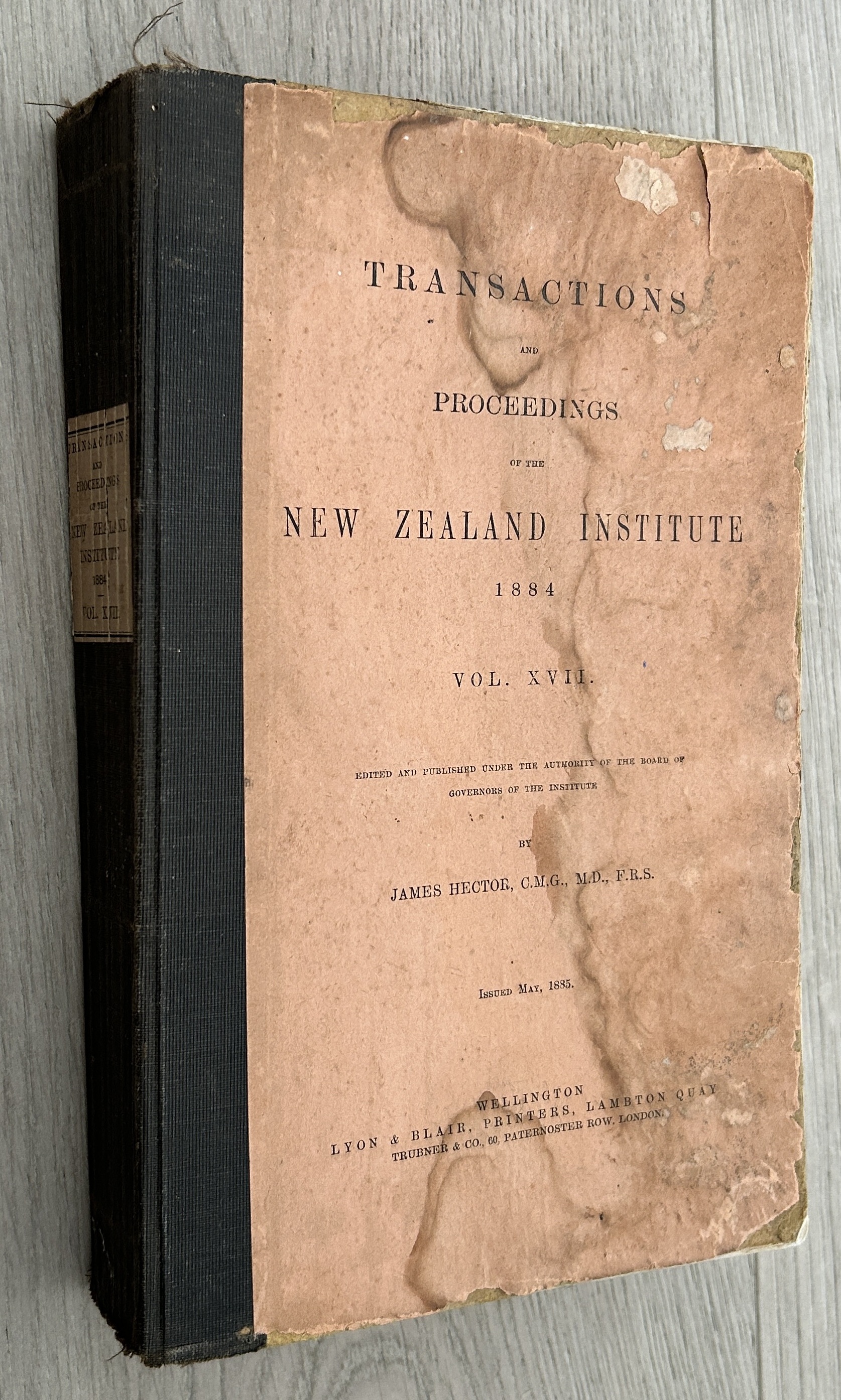 Transactions And Proceedings Of The New Zealand Institute, 1884. Vol XVII