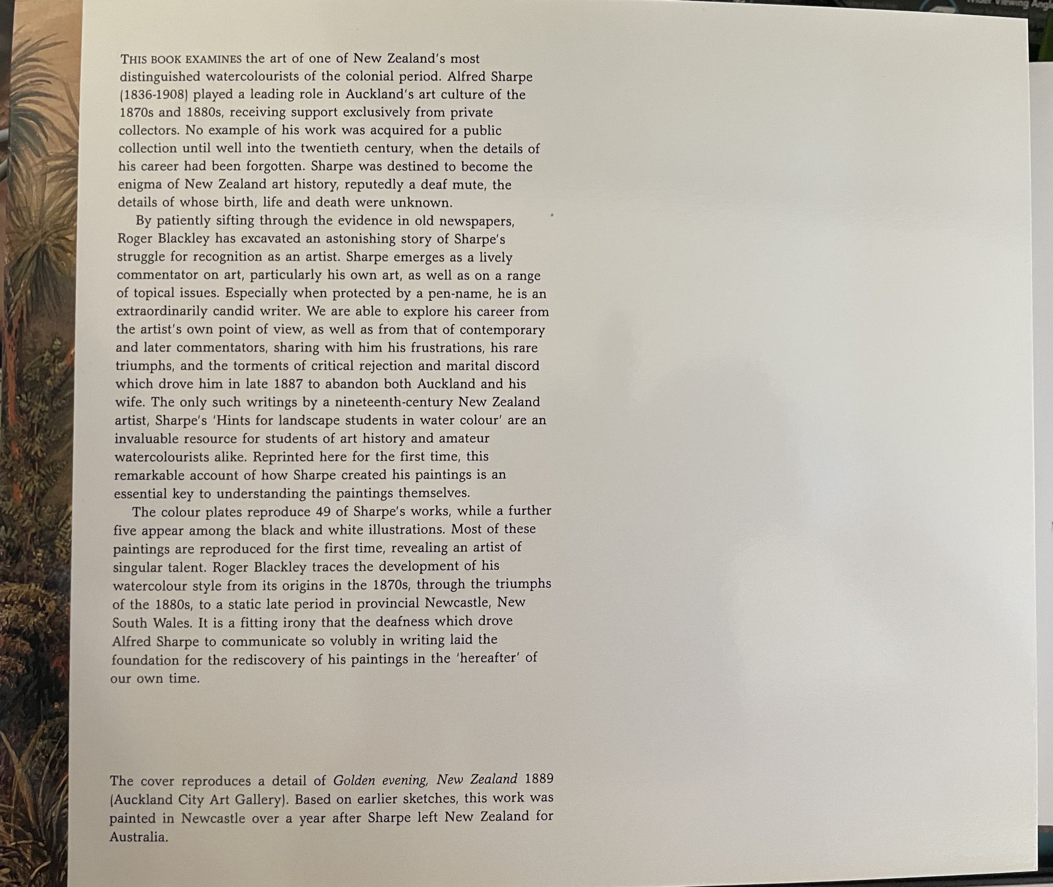 The Art of Alfred Sharpe by Roger Blackley