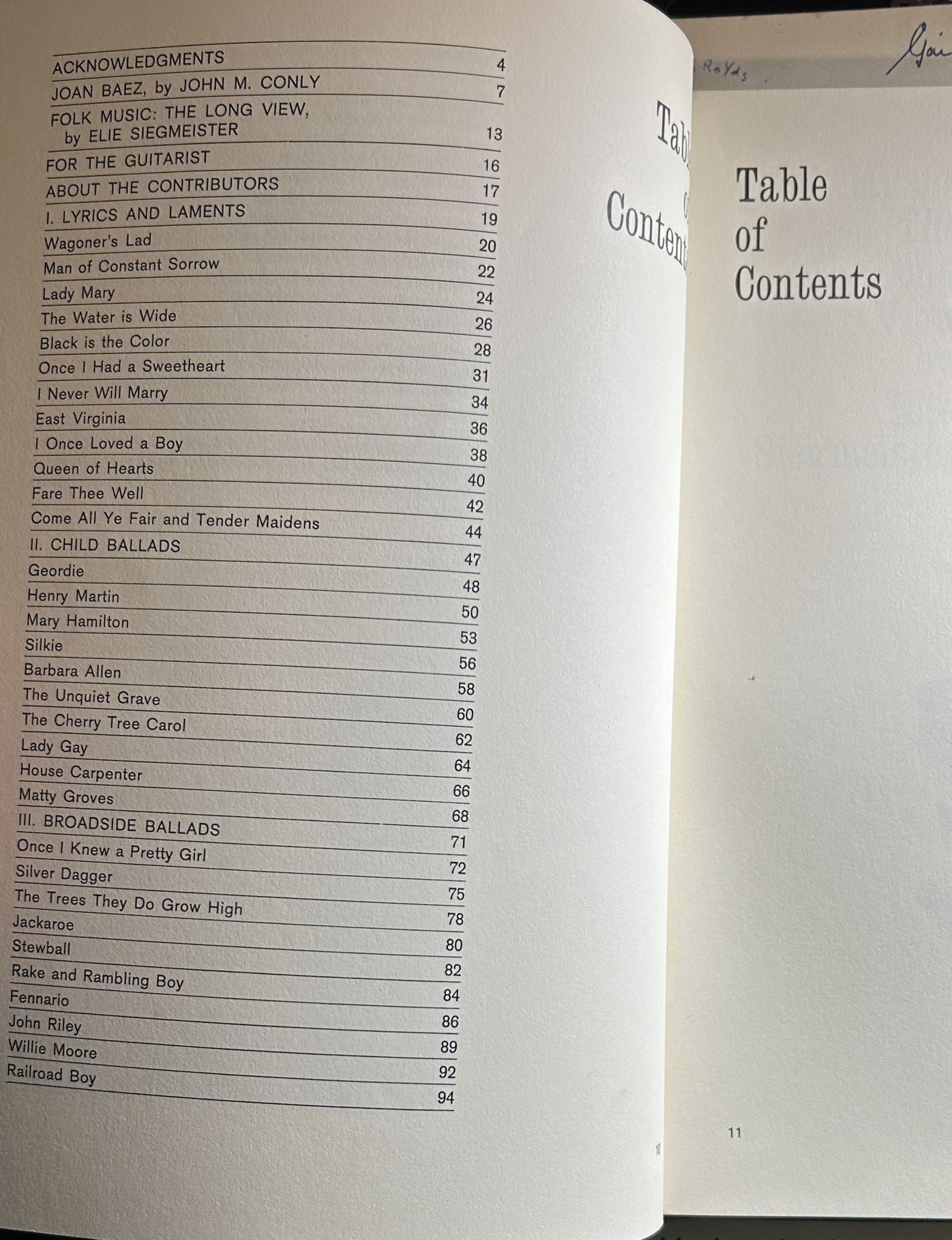 The Joan Baez Songbook