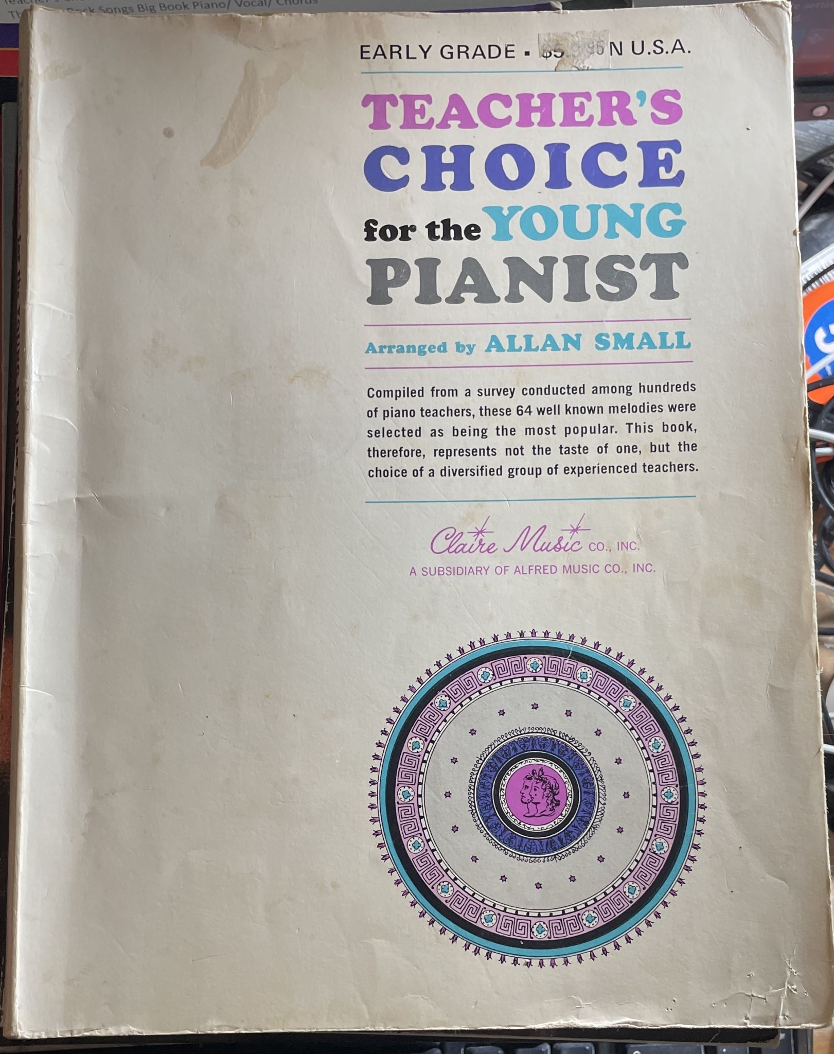 Teacher's Choice for the Young Pianist Arranged by Allan Small