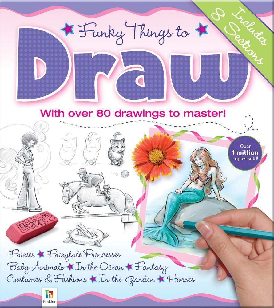Funky Things to Draw Over 80 drawings to complete with easy-to-follow