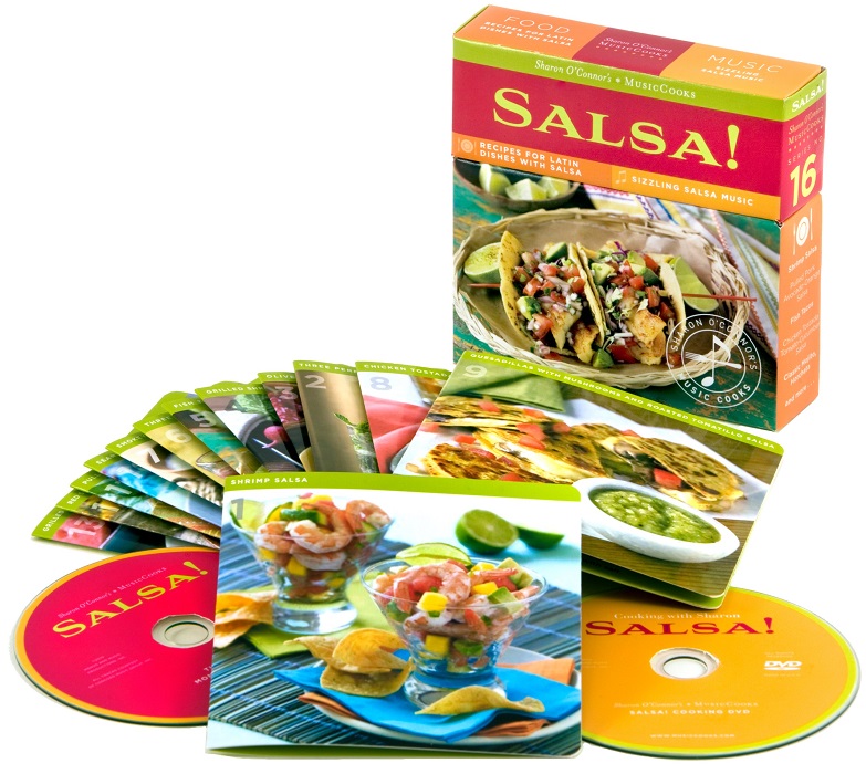 Salsa!:Recipes for Latin Dishes with Sizzling Salsa Music Cooks with CD/DVD