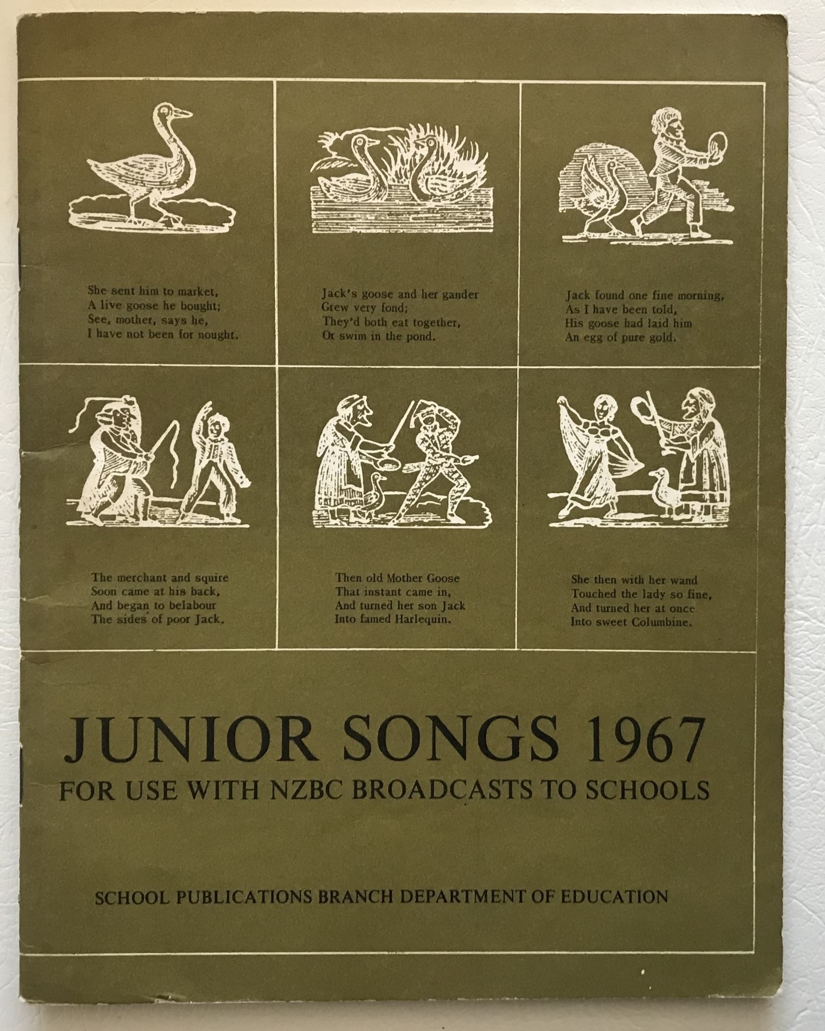 Junior Songs 1967 For use with NZBC Broadcasts to Schools