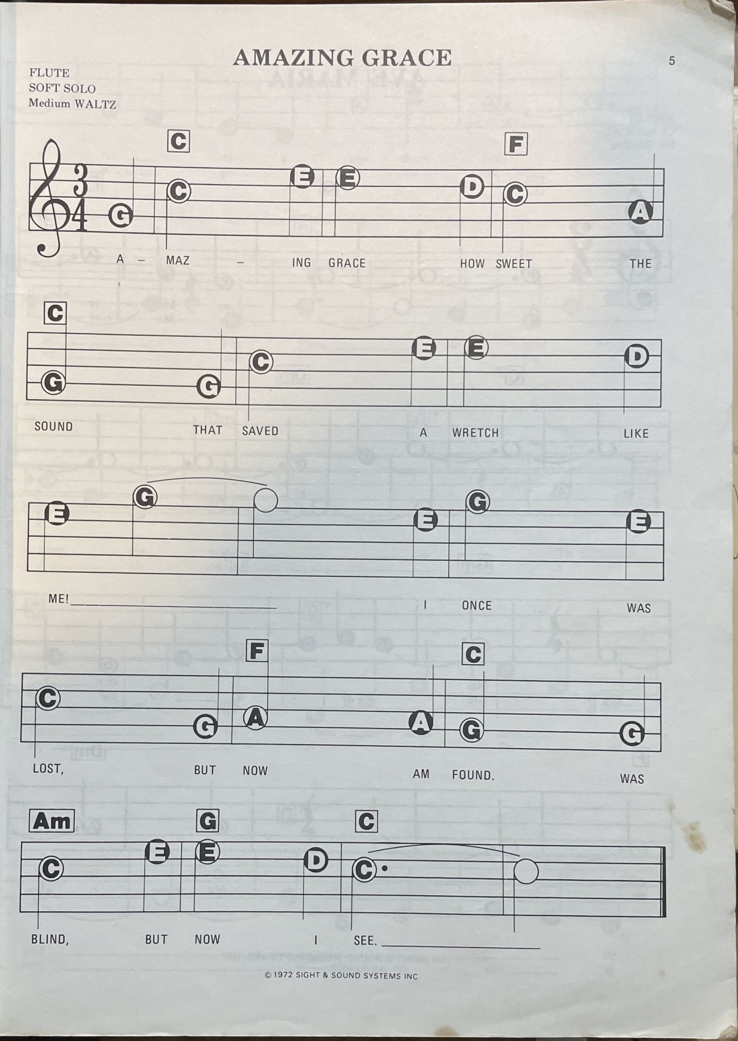 Easy ABC for All Keyboards Amazing Grace 100 Inspirational Favorites