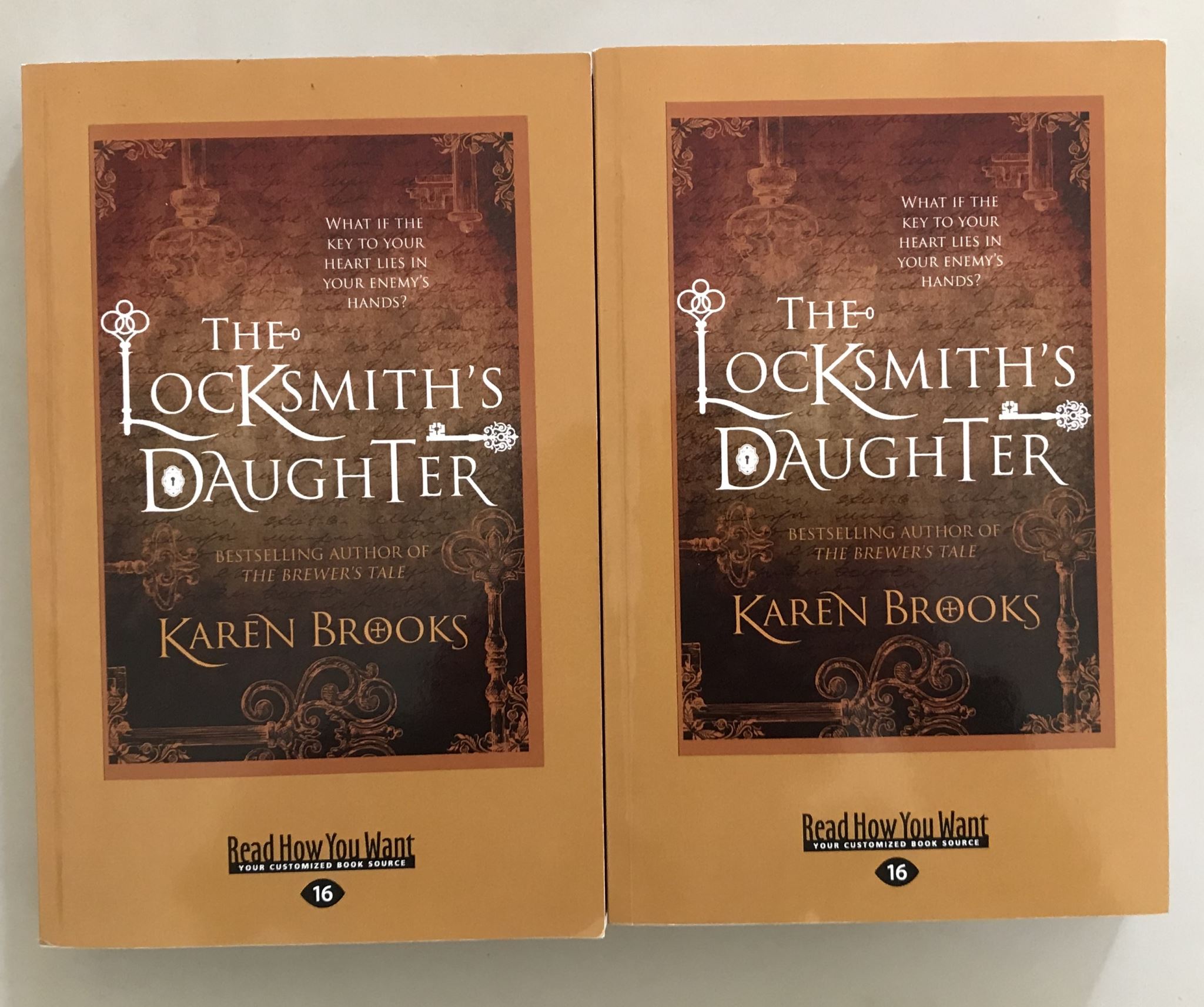 The Locksmith's Daughter by Karen Brooks Two Volumes [Large Font]