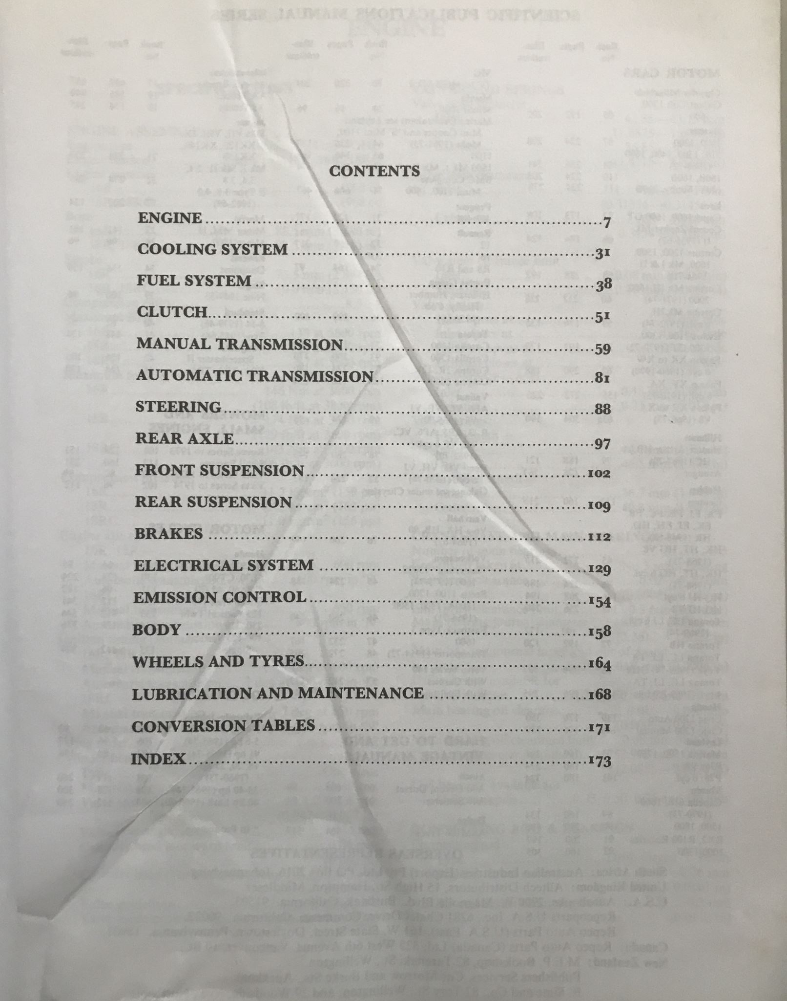 SP Workshop Service Repair Manual No.120 Toyota Corona 1800-2000
