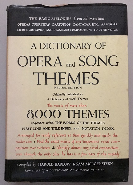A Dictionary of Opera and Song Themes, Revised Edition Over 8000 Themes