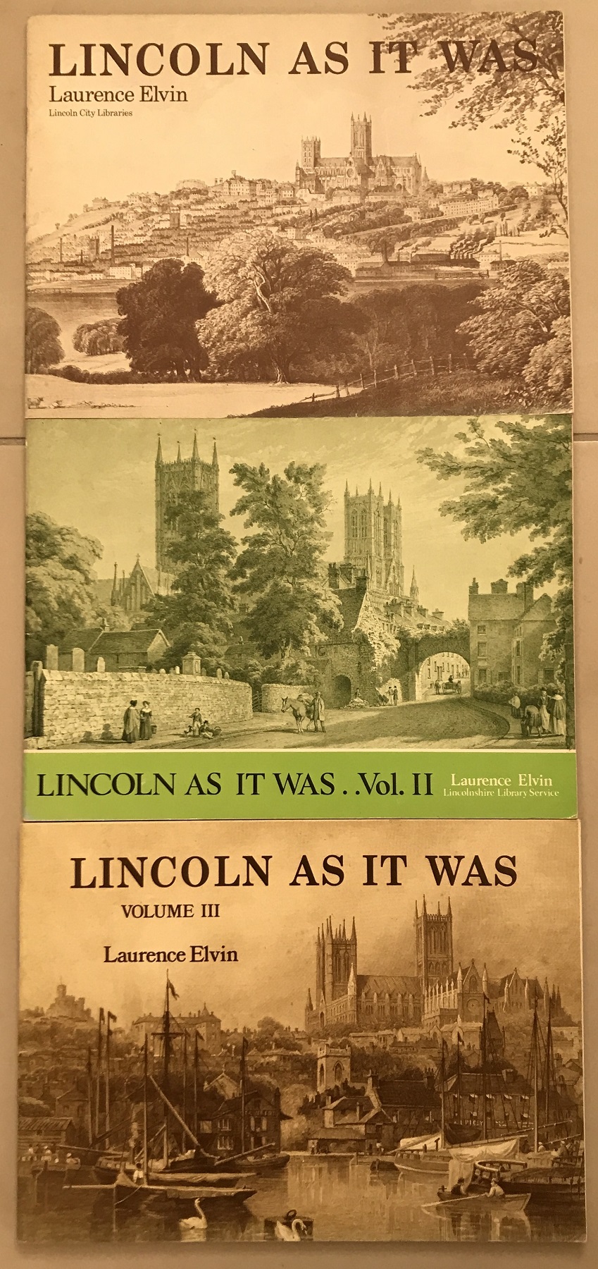 Lincoln as It Was I, II and III by Laurence Elvin