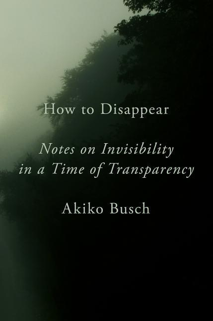 How to Disappear Notes on Invisibility in a Time of Transparency By Akiko Busch