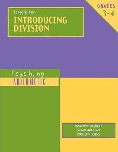 Teaching Arithmetic Lessons for Introducing Division, Grades 3-4