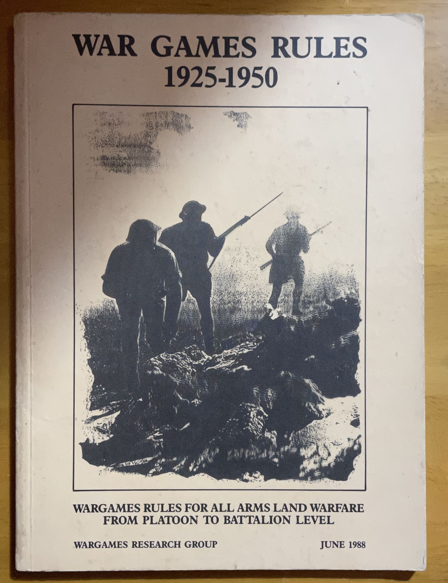 War Game Rules 1925-195 For All Arms Land Warfare From Platoon to Battalion