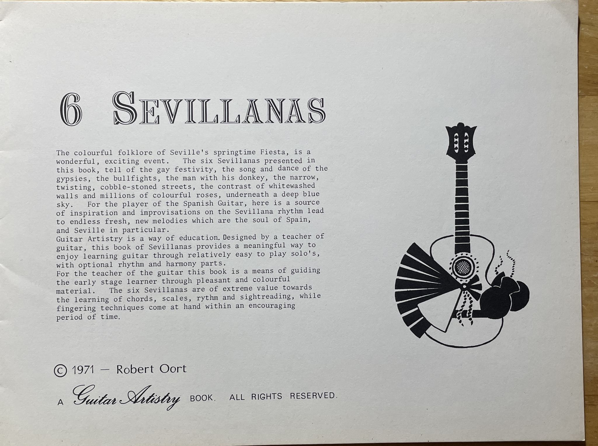 6 Sevillanas for Spanish Guitar by Bob Oort