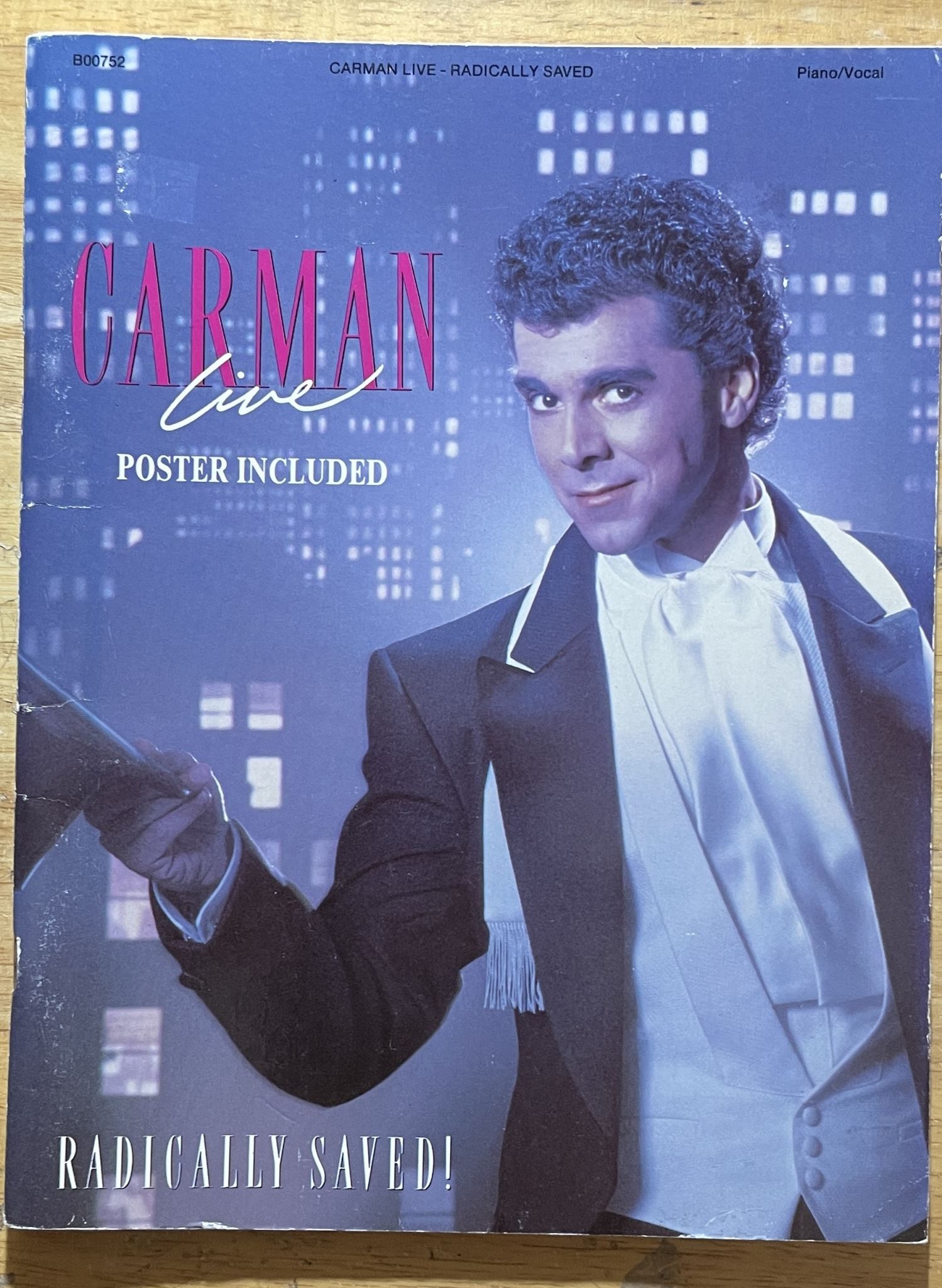 Carman Live Radically Saved Poster Included Piano/Vocal