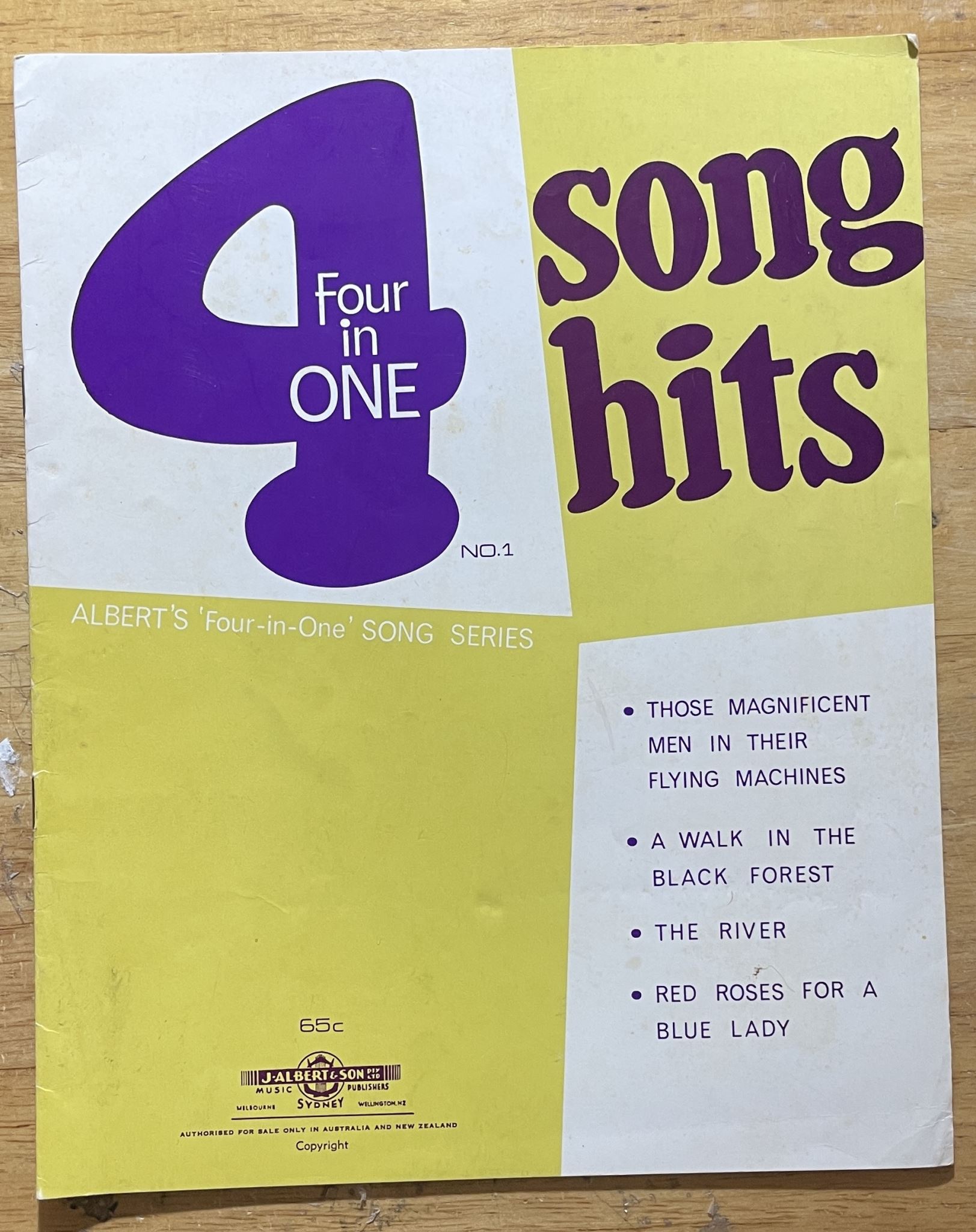 Four in One 4 Song Hits Albert's 'Four in One' Song Series No 1
