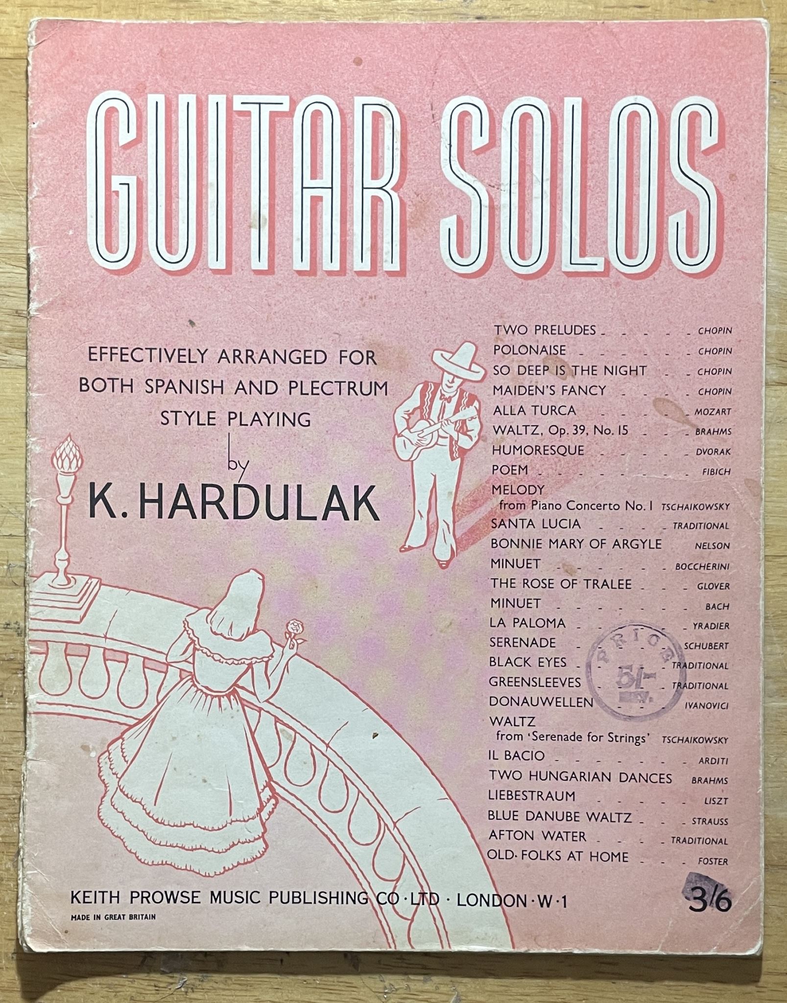 Guitar Solos Effectively arranged for both Spanish and Plectrum Style Playing