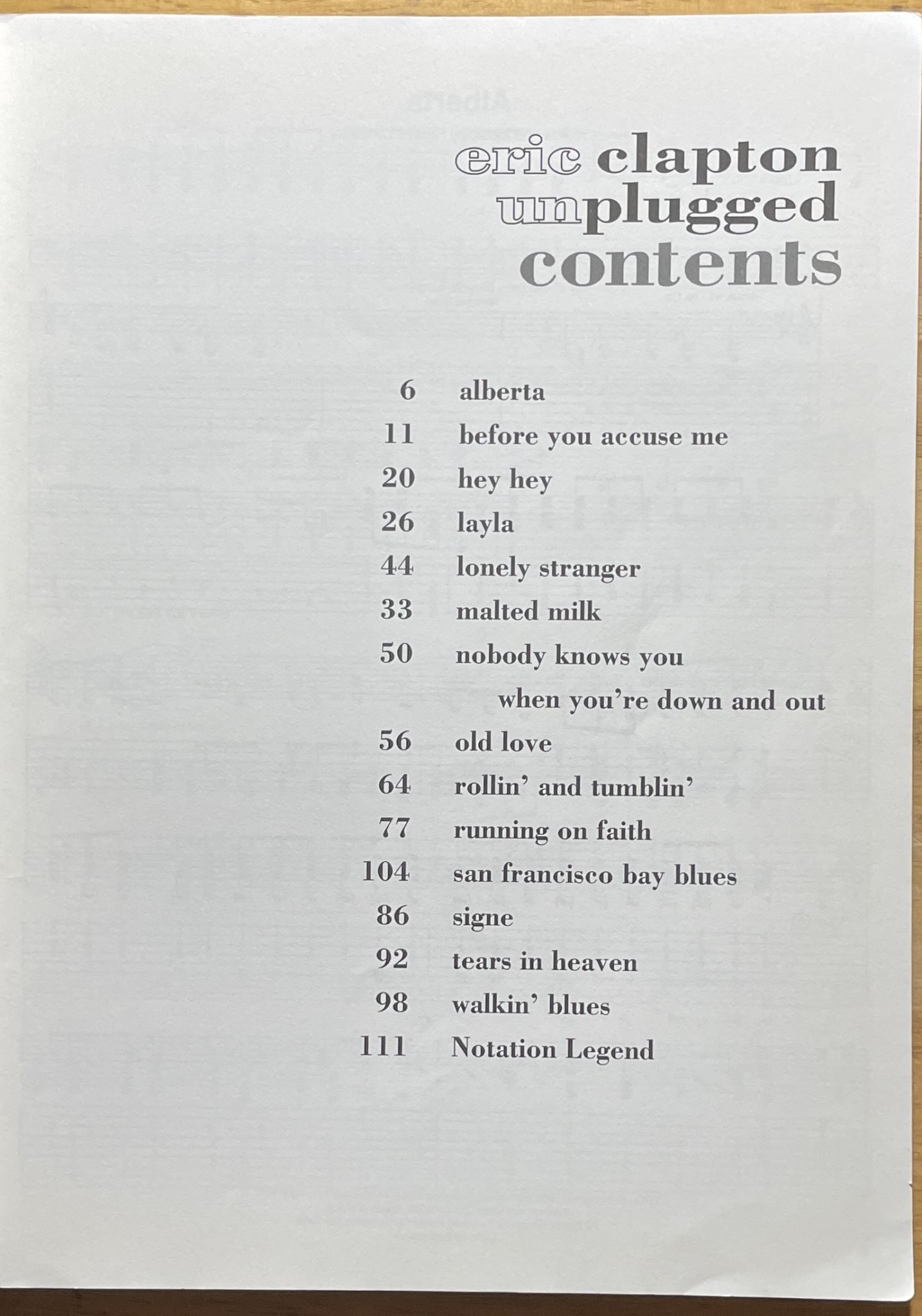 Eric Clapton Unplugged
