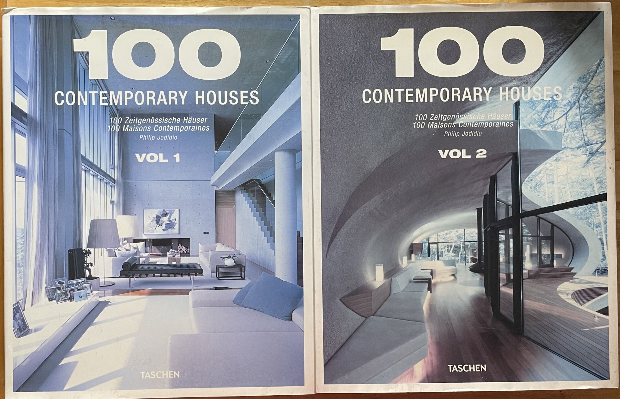 100 Contemporary Houses Taschen Volume 1 and 2
