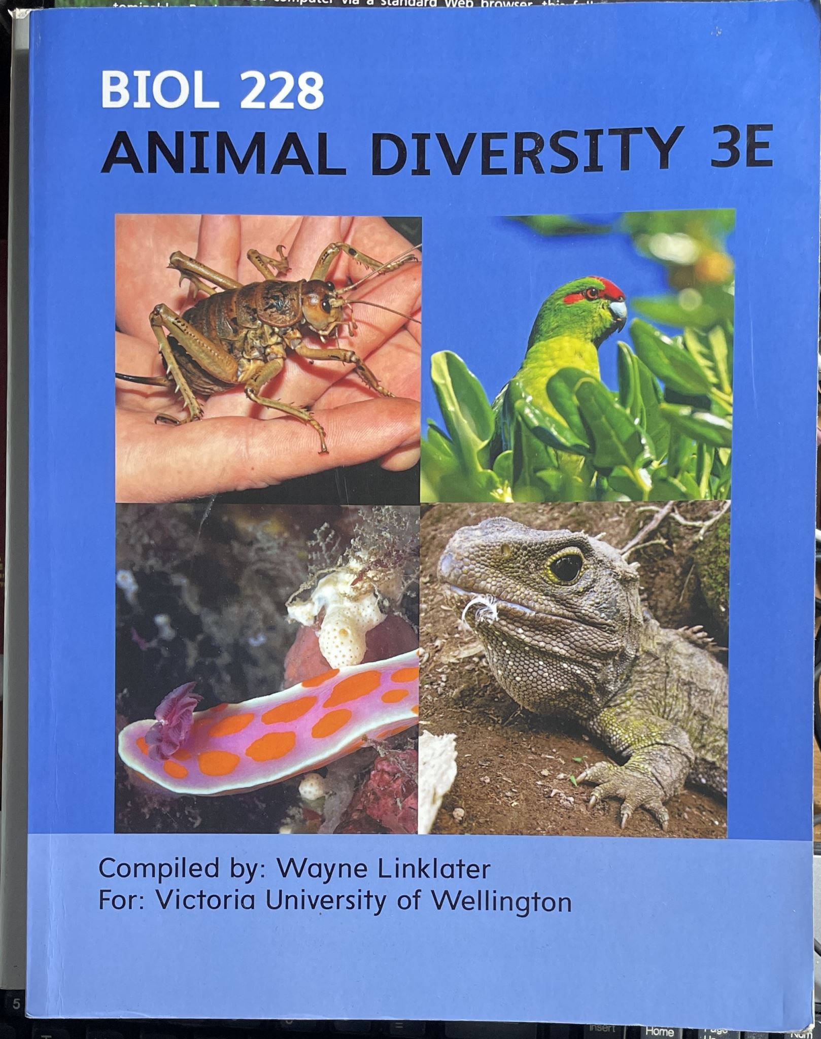 Biol228 Animal Diversity by Wayne Linklater 3E