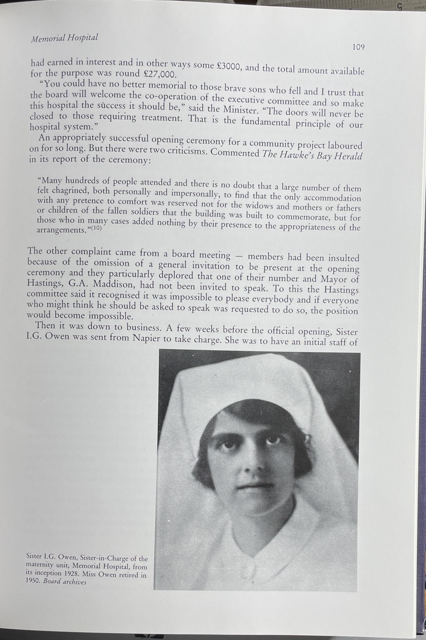 A Case History The Hawke's Bay Hospital Board 1876-1989