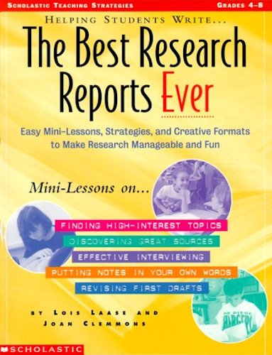 Helping Students Write The Best Research Reports Ever