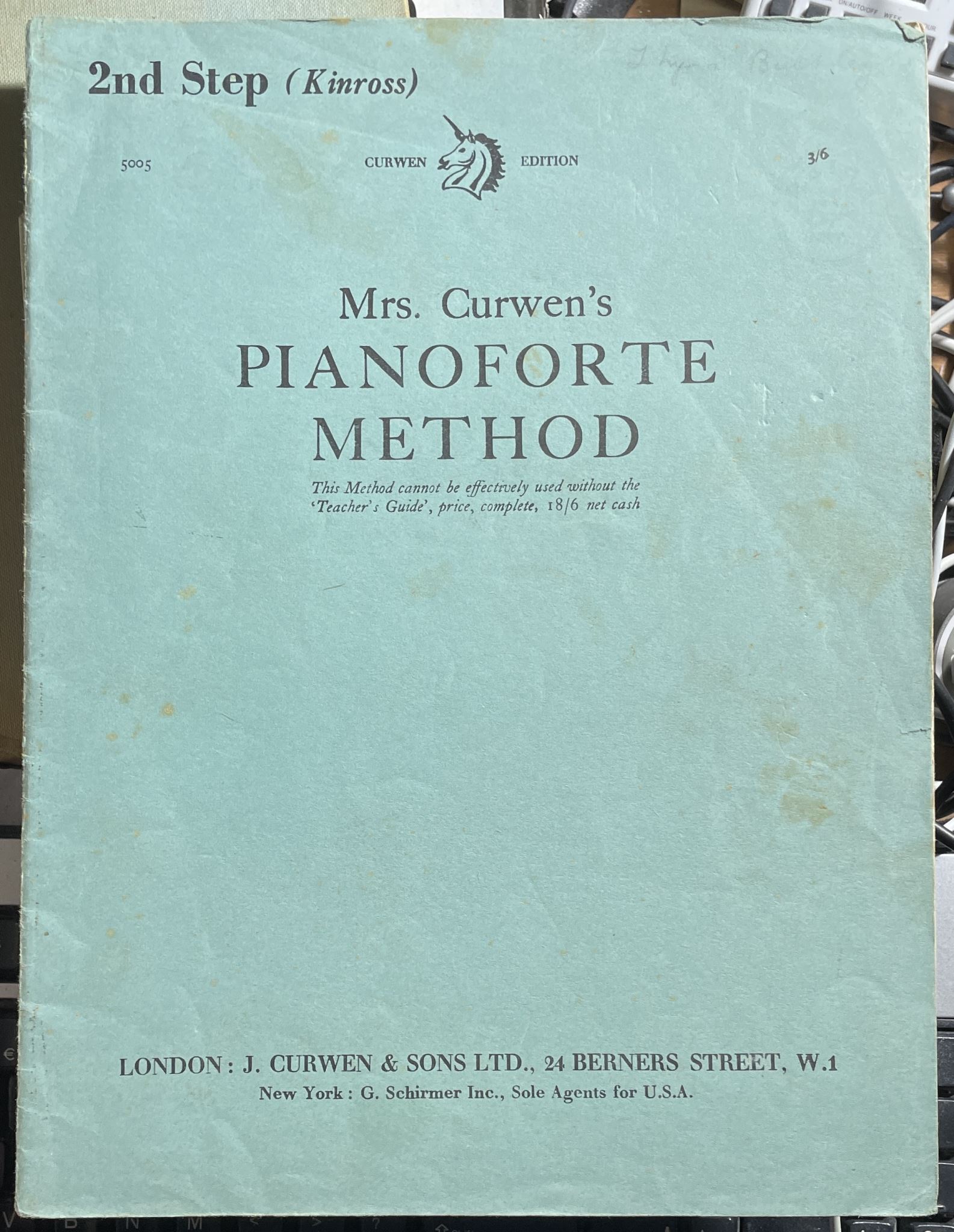 Mrs. Curwen's Pianoforte Method 2nd Step (Kinross)