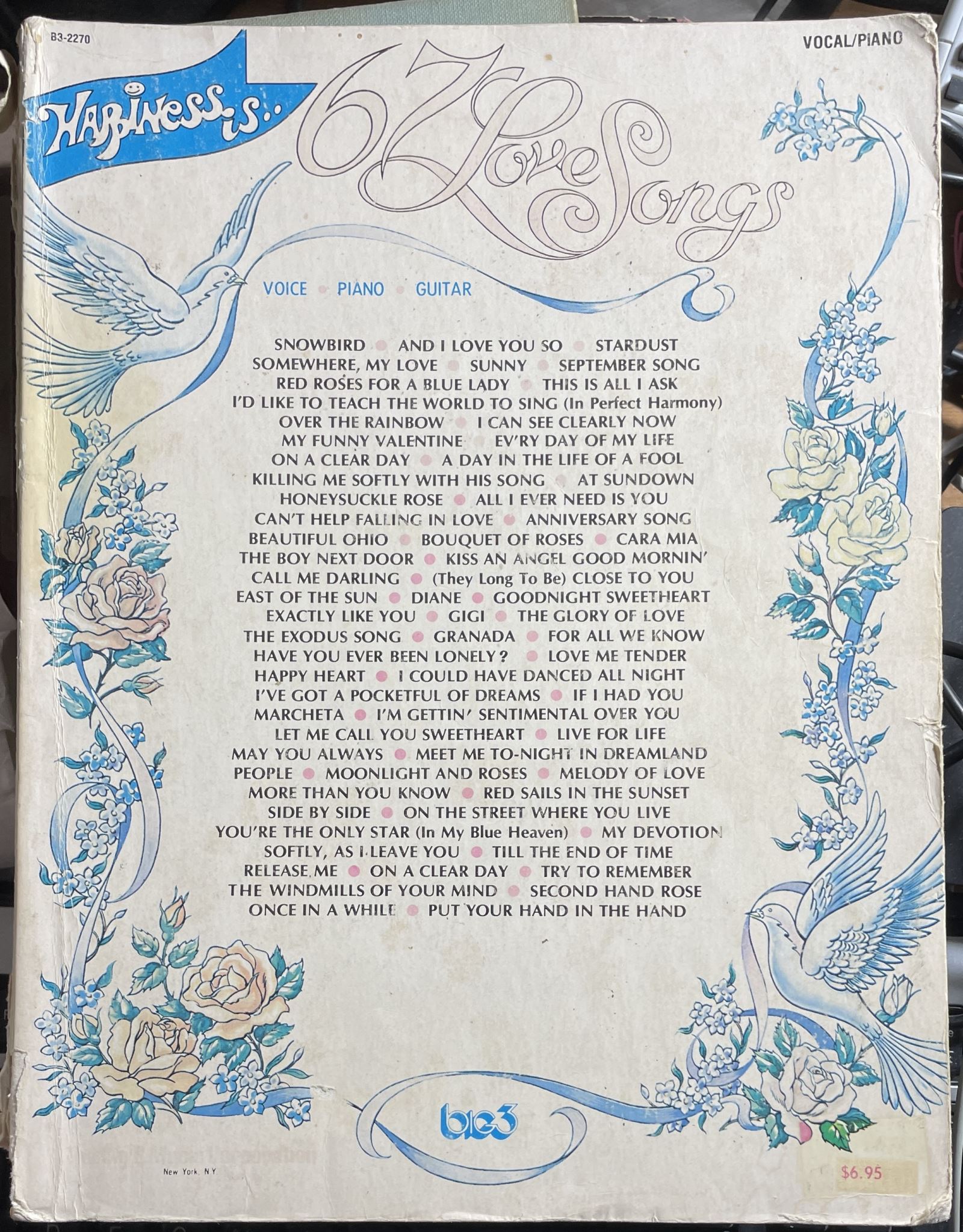 Happiness is 67 Love Songs 1975 Edition Vocal/Piano