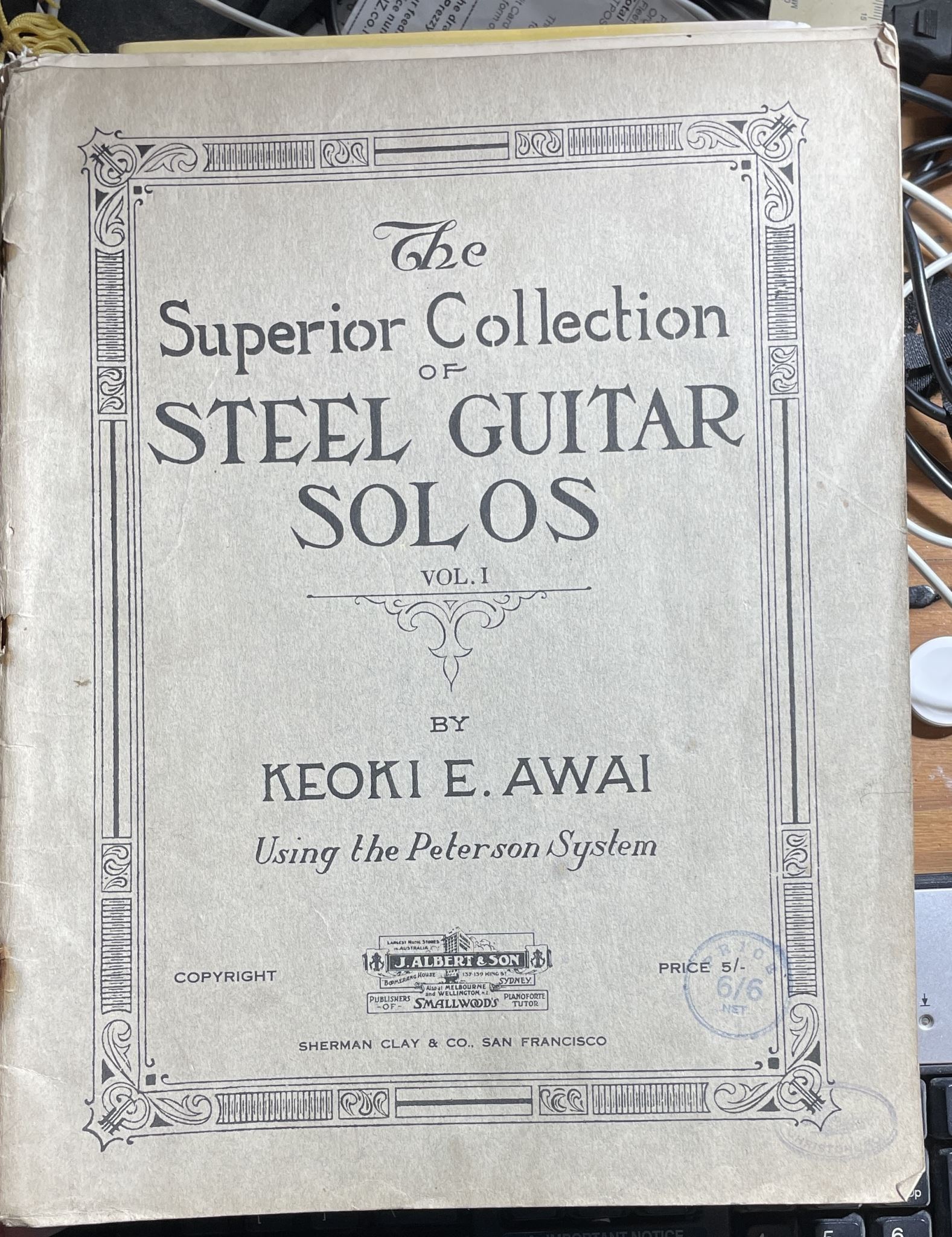 The Superior Collection of Steel Guitar Solos Vol 1 by Keoki E Awai