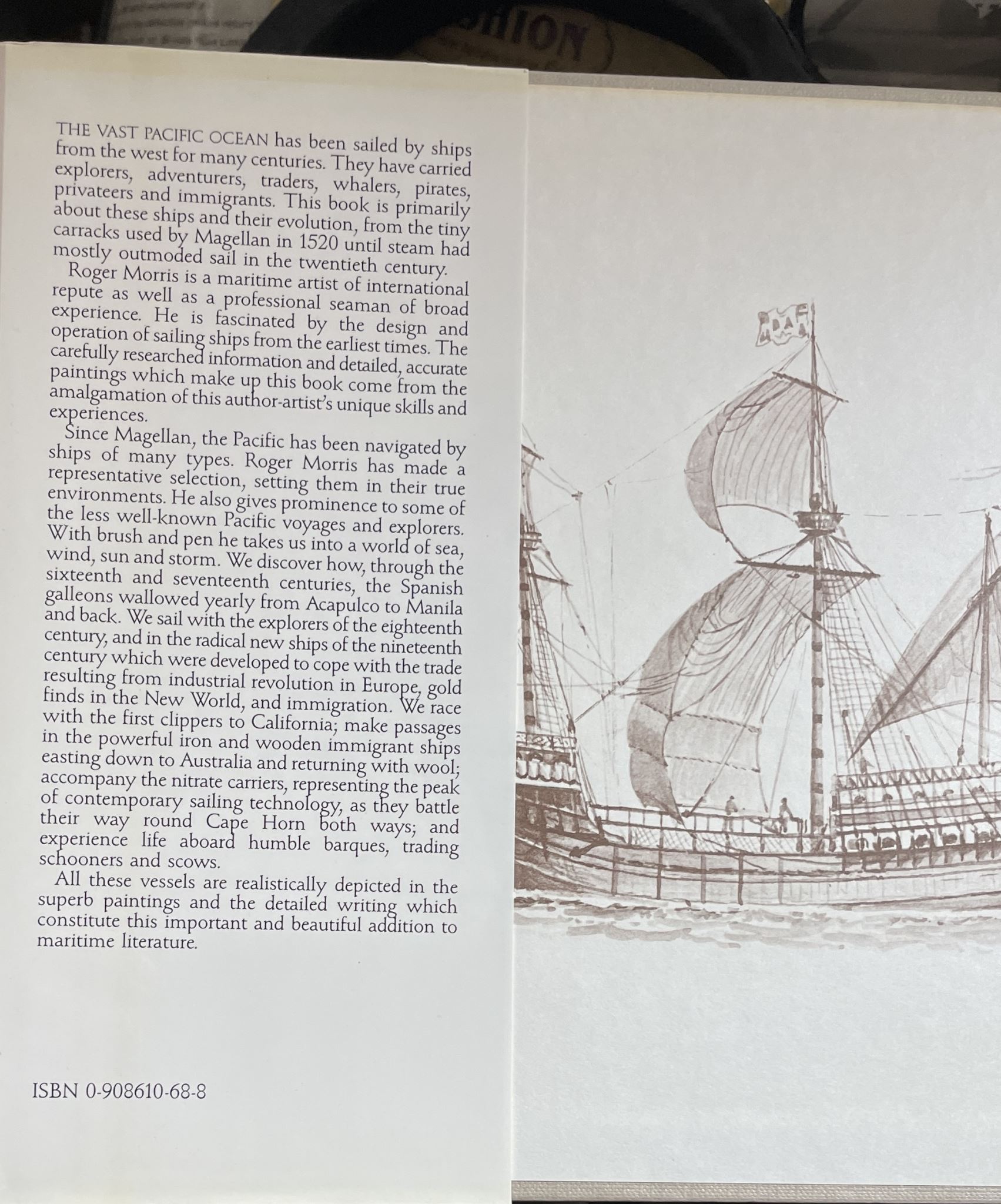 Pacific Sail Four Centuries of Western Ships in the Pacific by Roger Morris