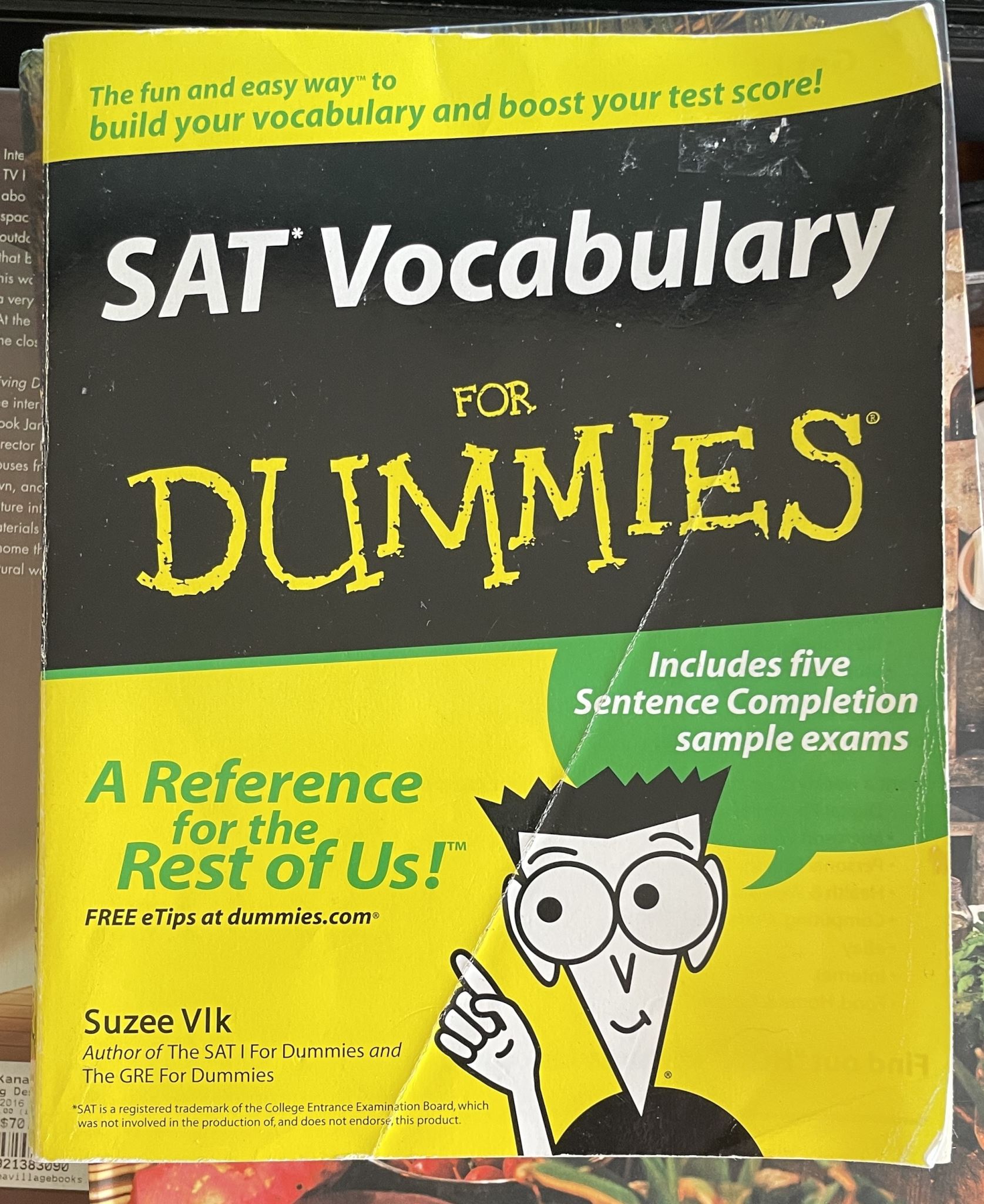 SAT Vocabulary for Dummies By Suzee Vlk