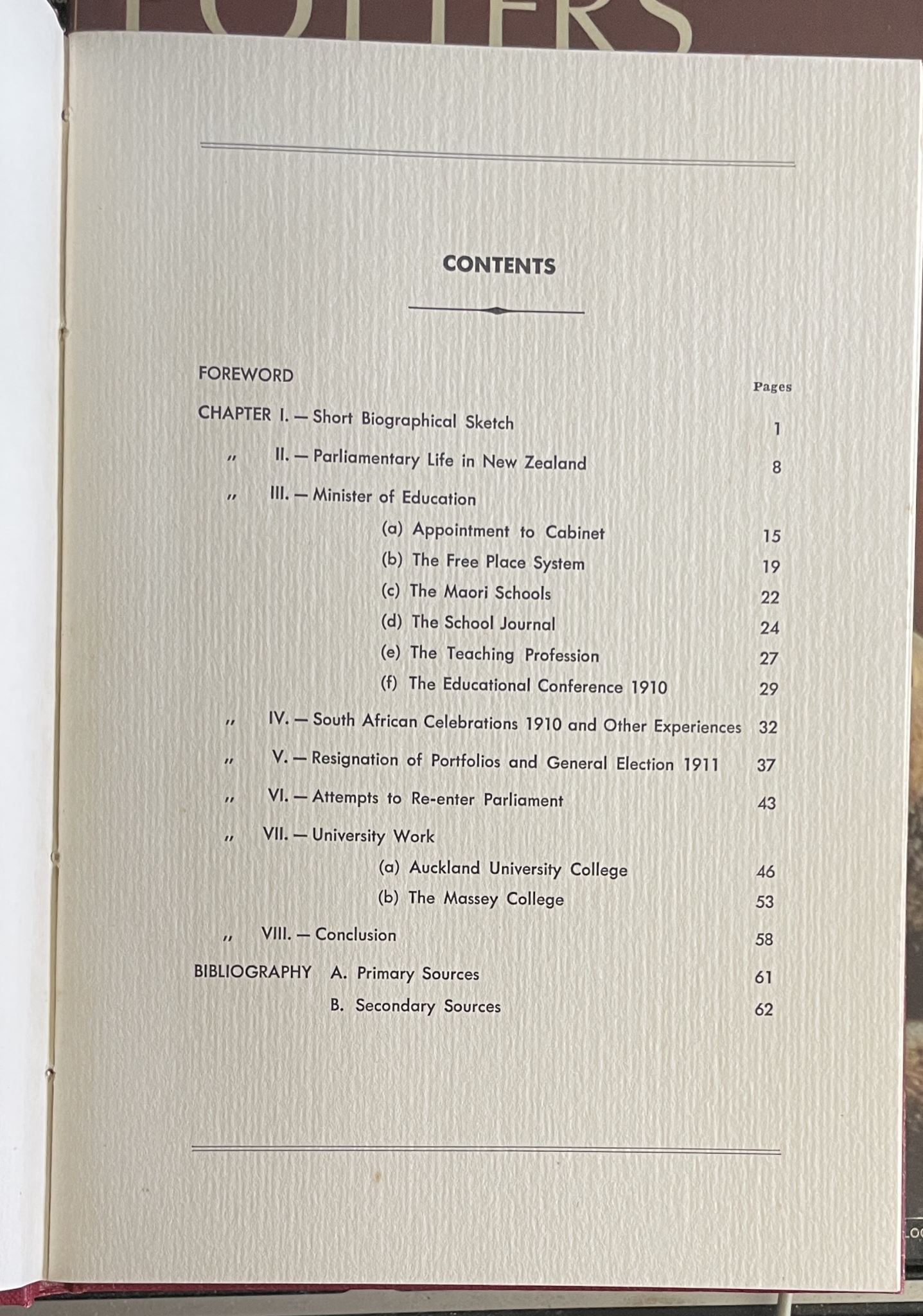 The Life and Work of The Hon Sir George Fowlds