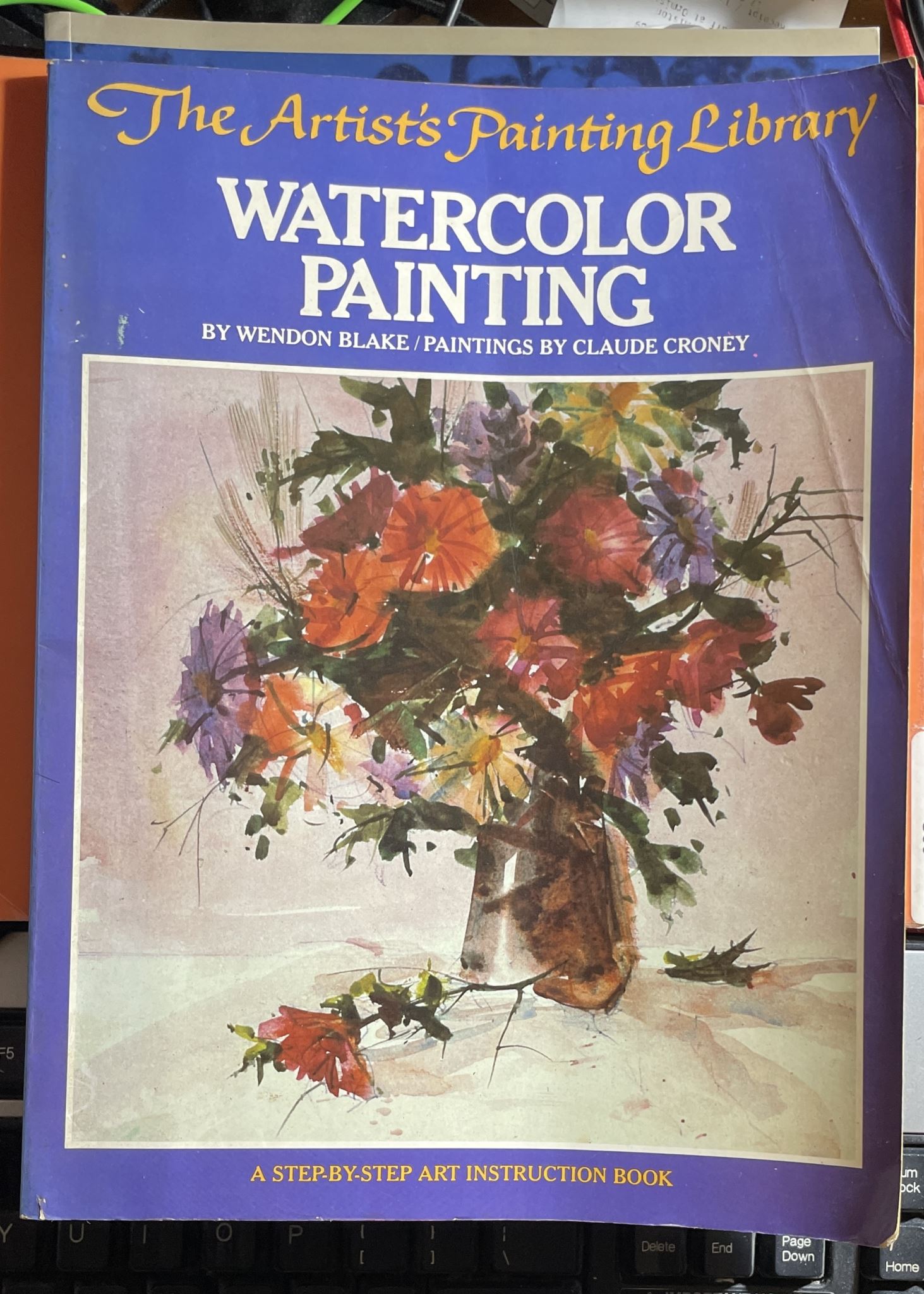 Watercolor painting The Artist's Painting Library by Weldon Blake