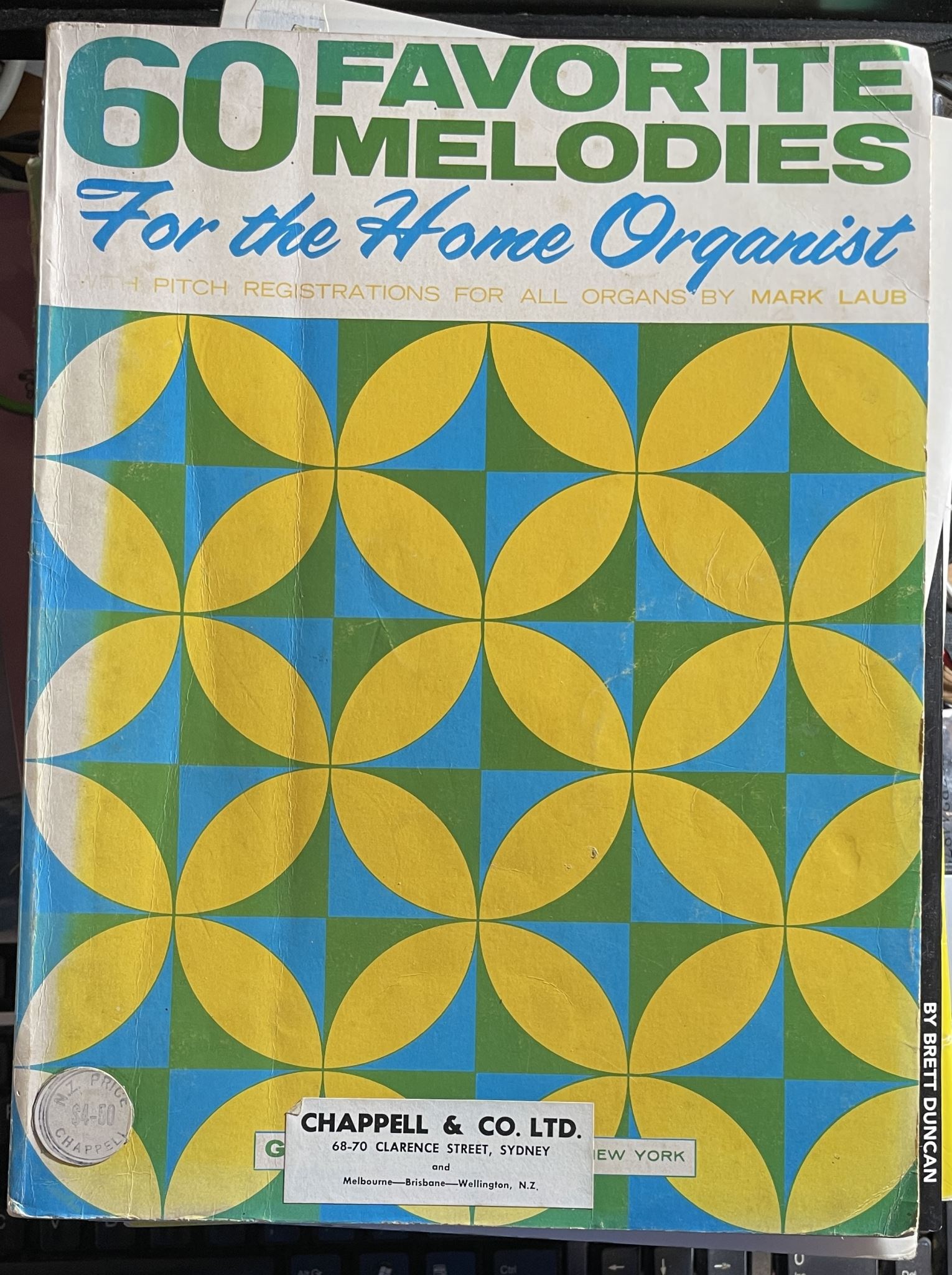 60 Favorite Melodies for the Home Organist Pitch Registration For All Organs