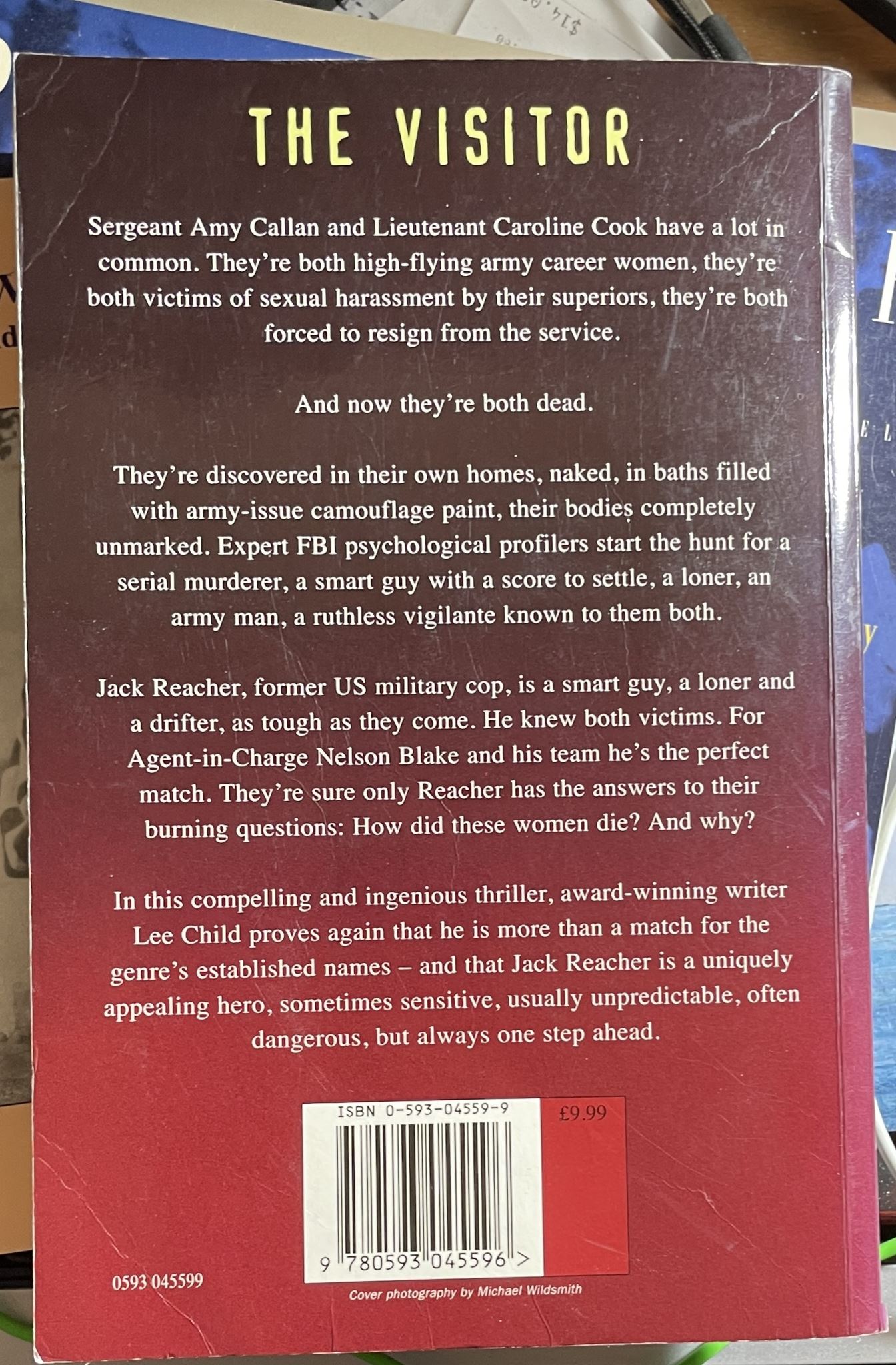 Lee Child The Visitor Personally Autographed Signed