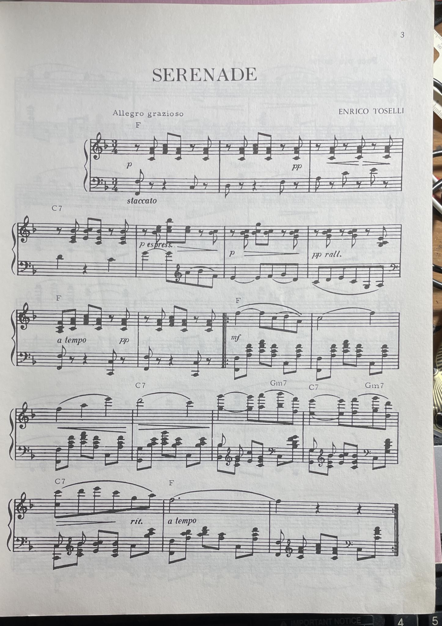 World Famous Series No 7 Light Classics Music Advanced Piano Solos