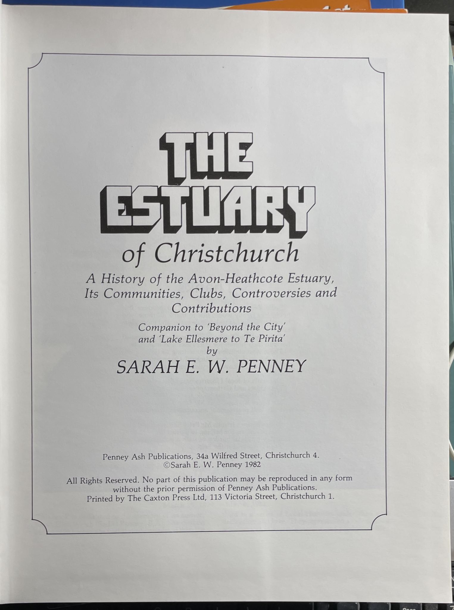 The Estuary of Christchurch by Sarah E.W. Penney