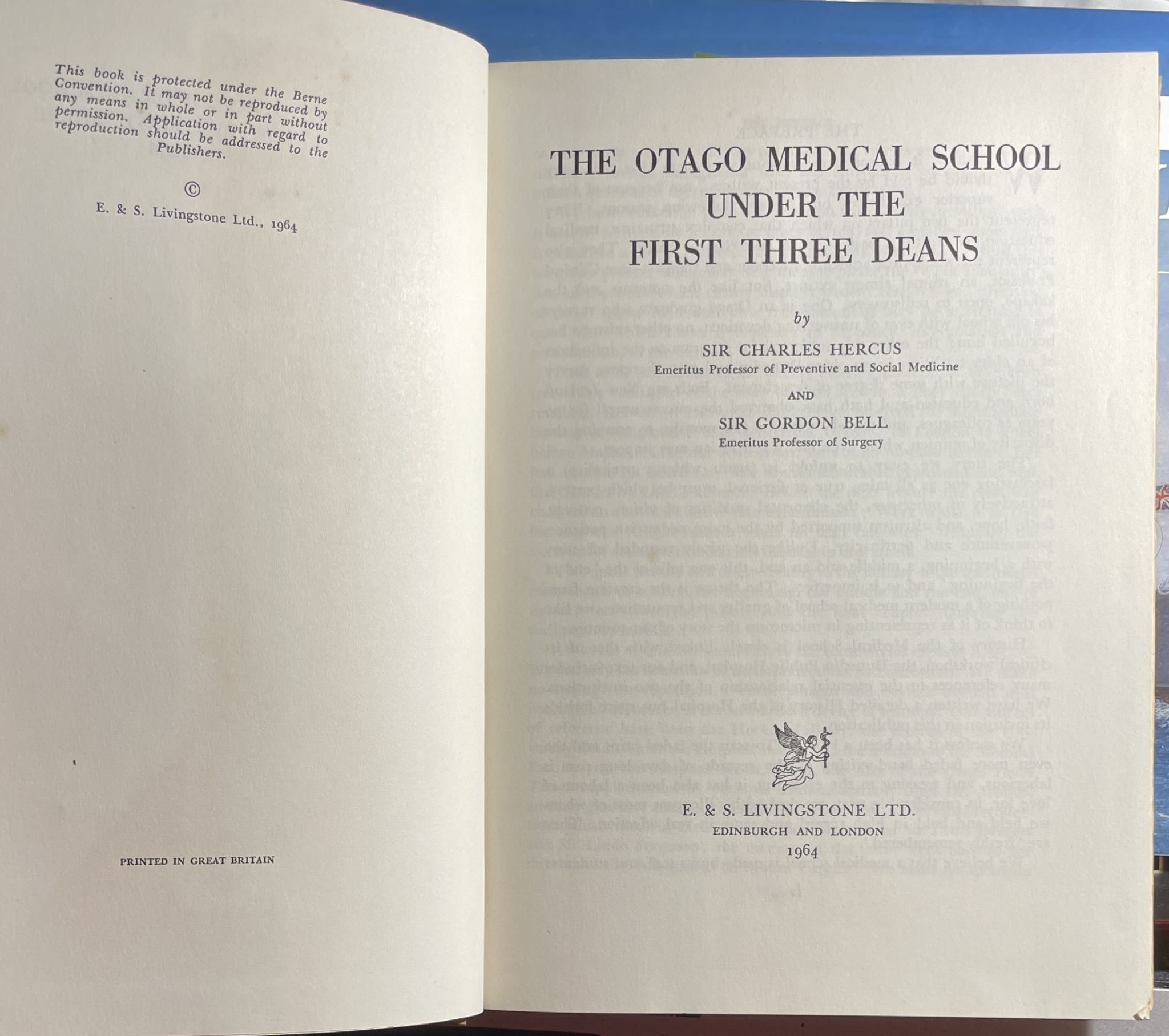 The Otago Medical School Under the First Three Deans