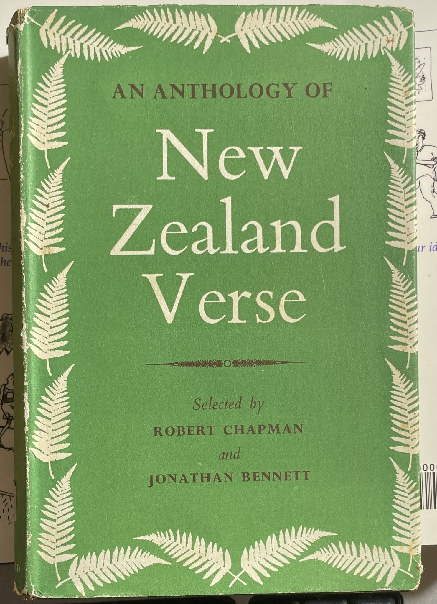 An Anthology of New Zealand Verse Selected by Robert Chapman, Jonathan Bennett