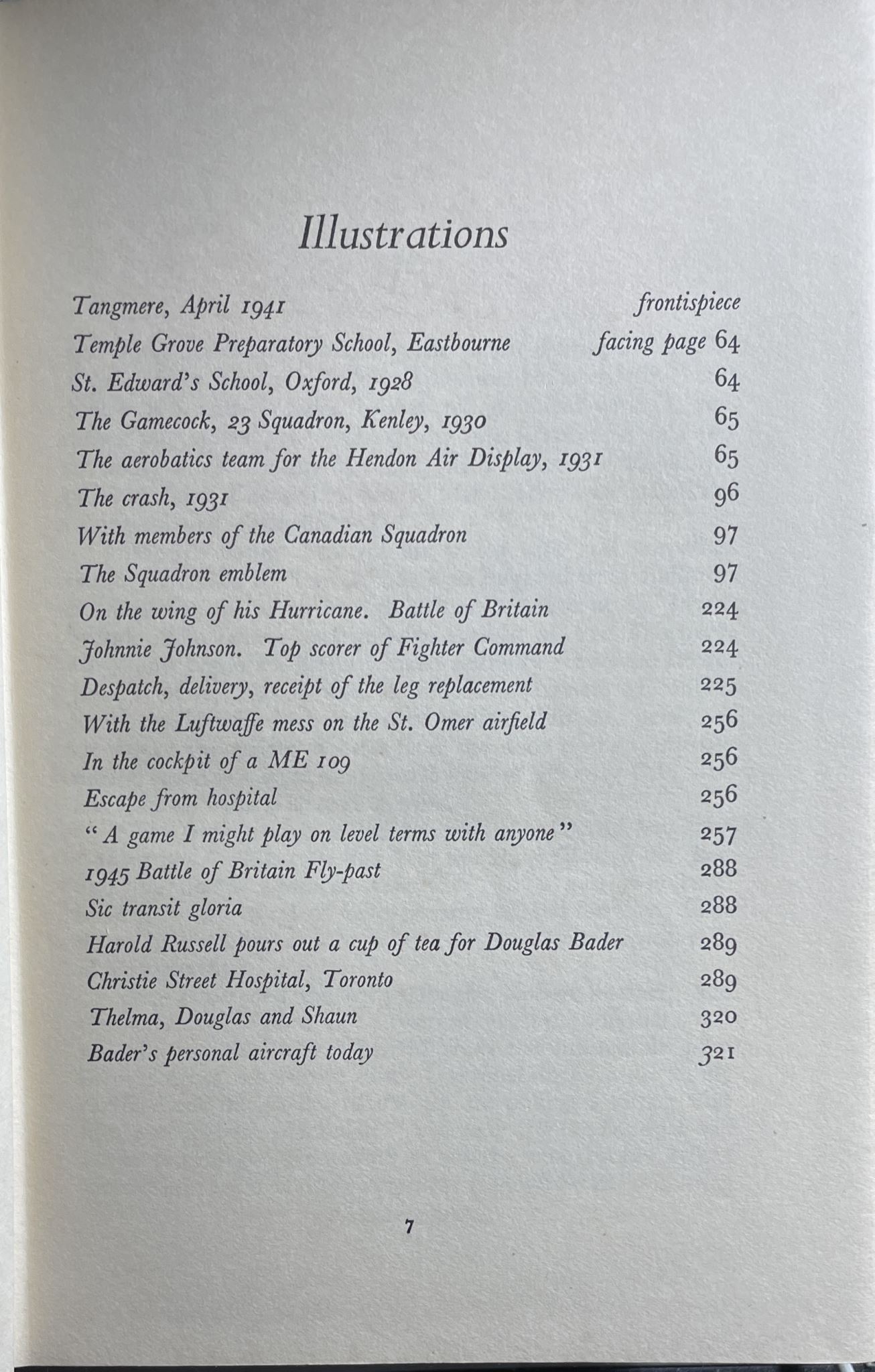 Reach for the Sky The Story of Douglas Bader by Paul Brickhill 1954