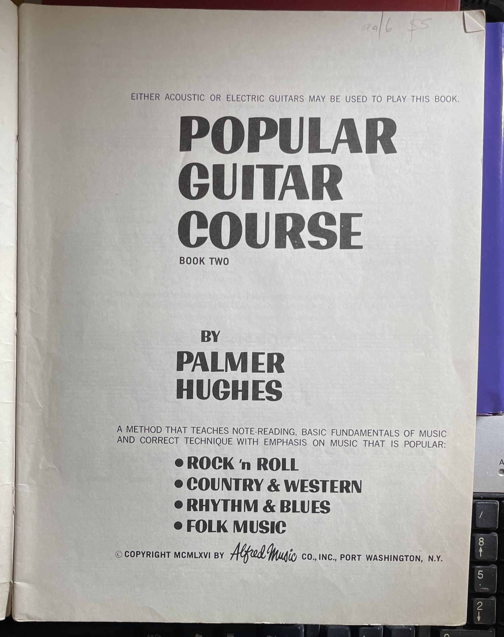 Popular Guitar Course Book 2 by Palmer Hughes