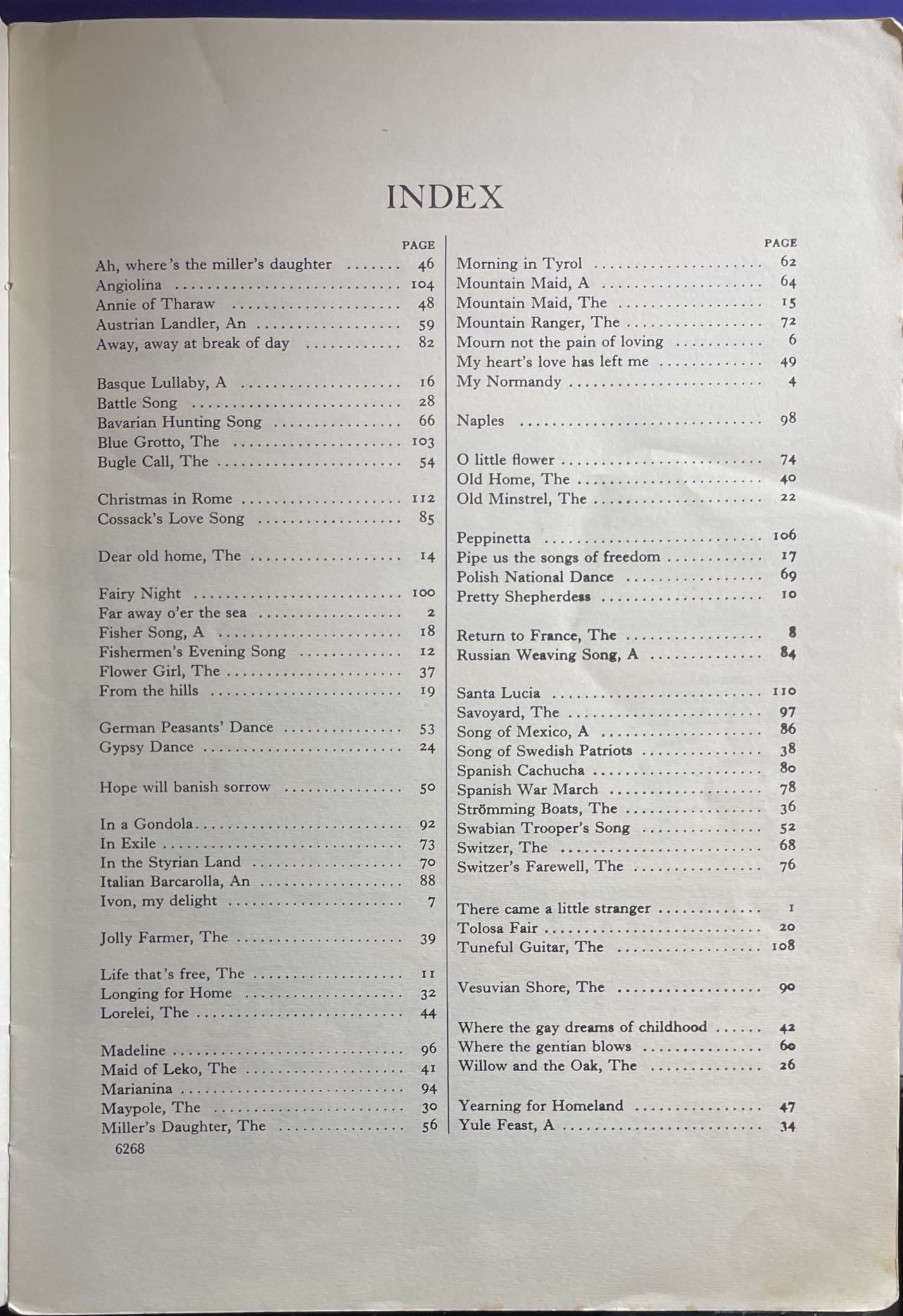 Folk Songs of Many Lands Collected by Spencer Curwen, Arranged by Percy Fletcher