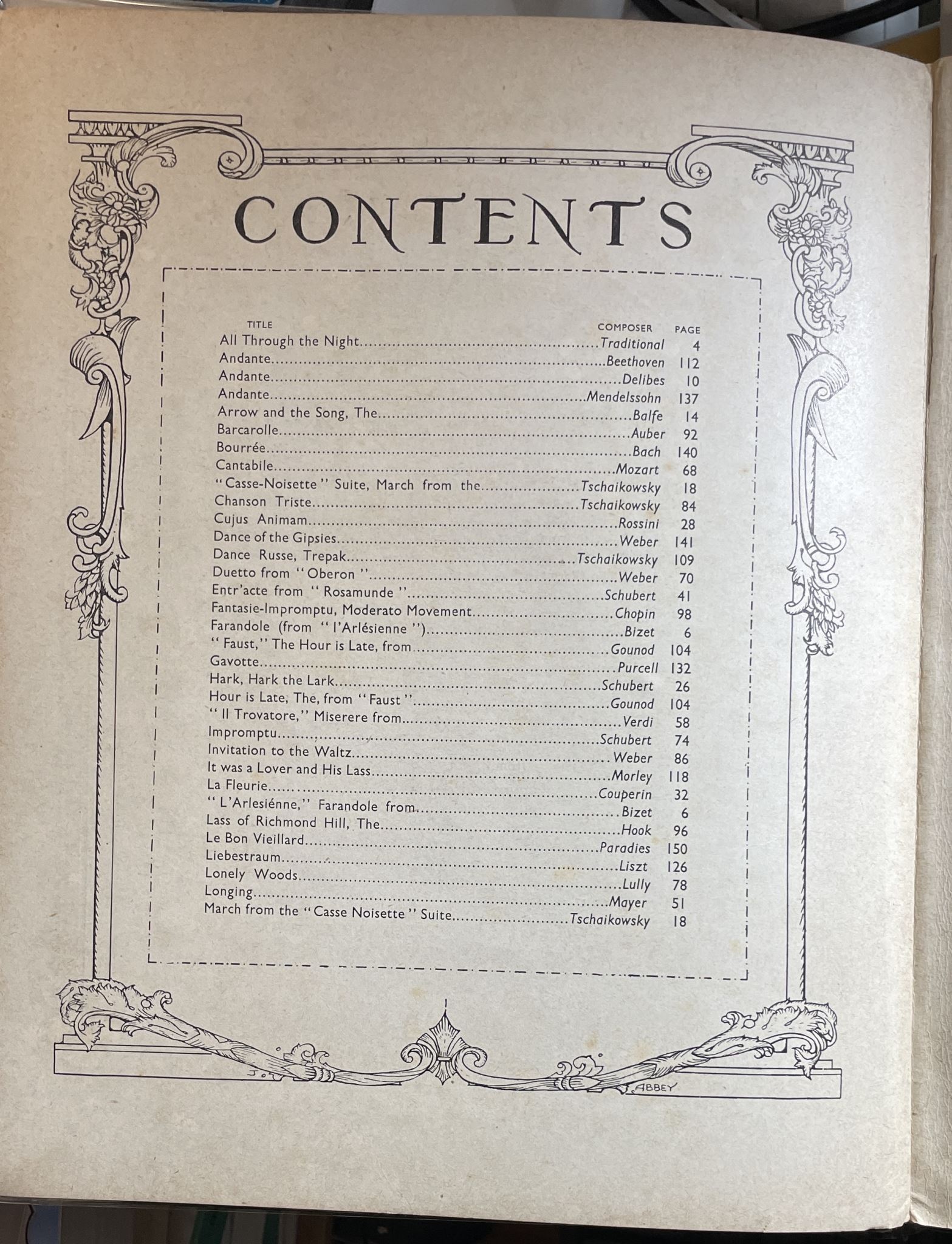 The Children's Treasury of Beautiful Music Edited Vol 3 by Sir Granville Bantock