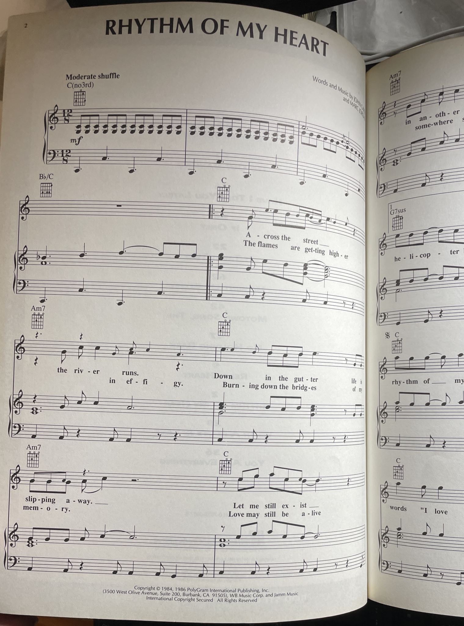 Vagabond Heart Piano Vocal Guitar by Rod Steward