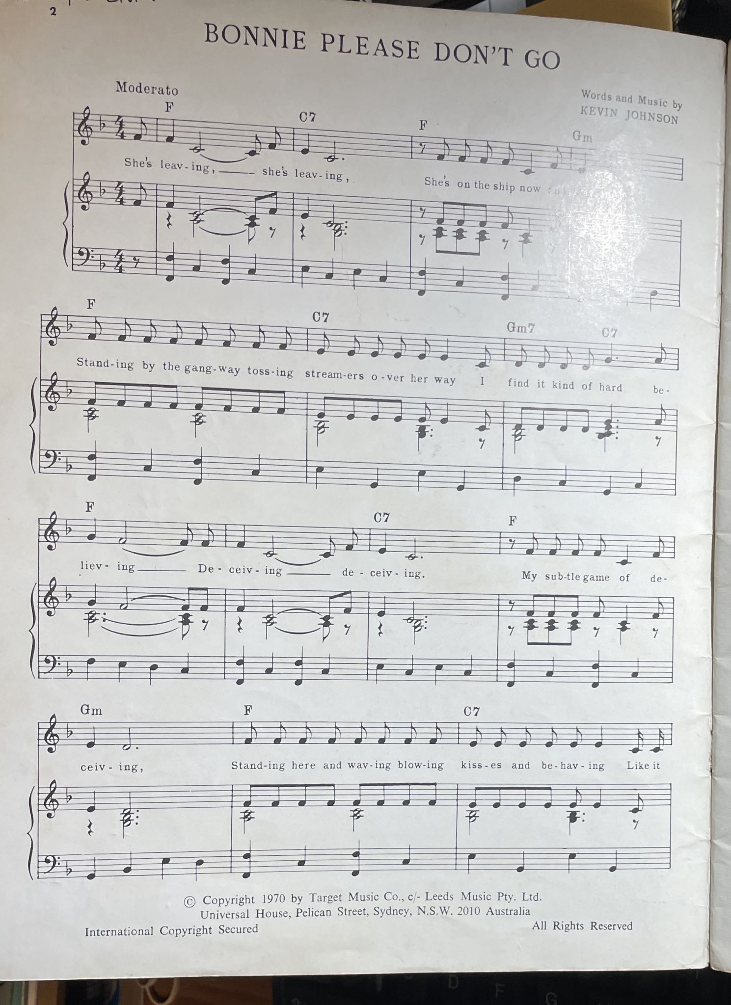 Leeds Hits of Our Time No 23 Complete words and Music