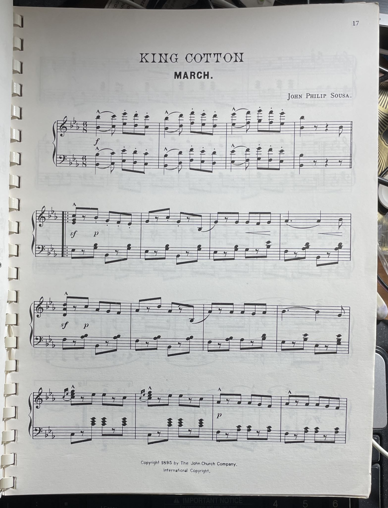 Sousa's 21 Best Marches in the Original Piano Parlous Edition