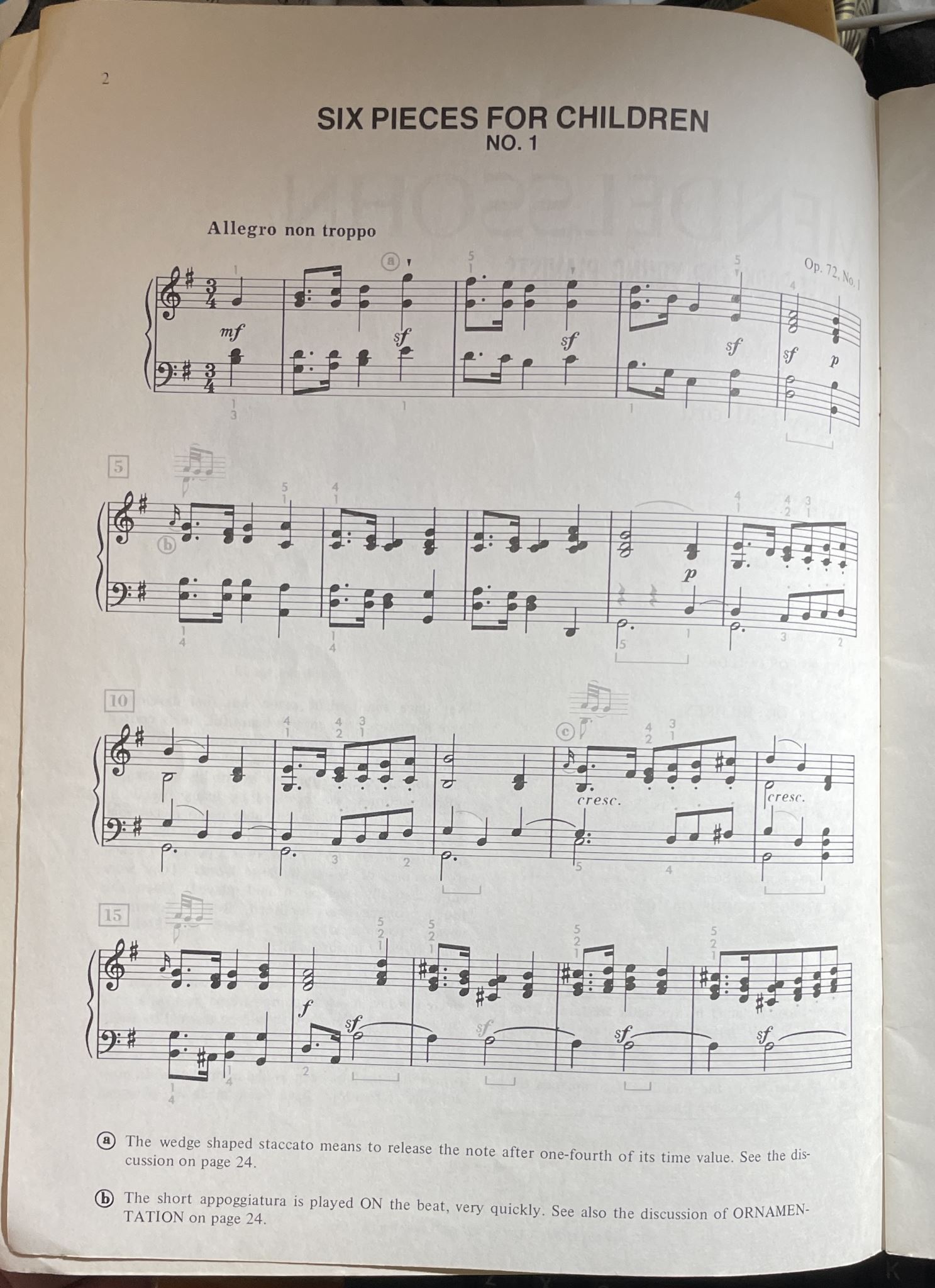 Mendelssohn The First Book for Young Pianists by Margery Halford
