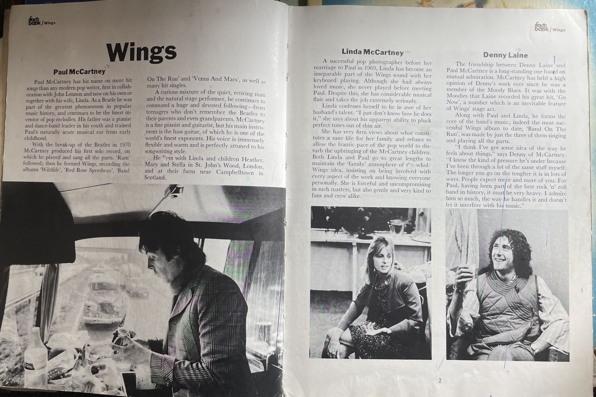 The Facts about a Pop Group Featuring Wings Introduction by Paul McCartney