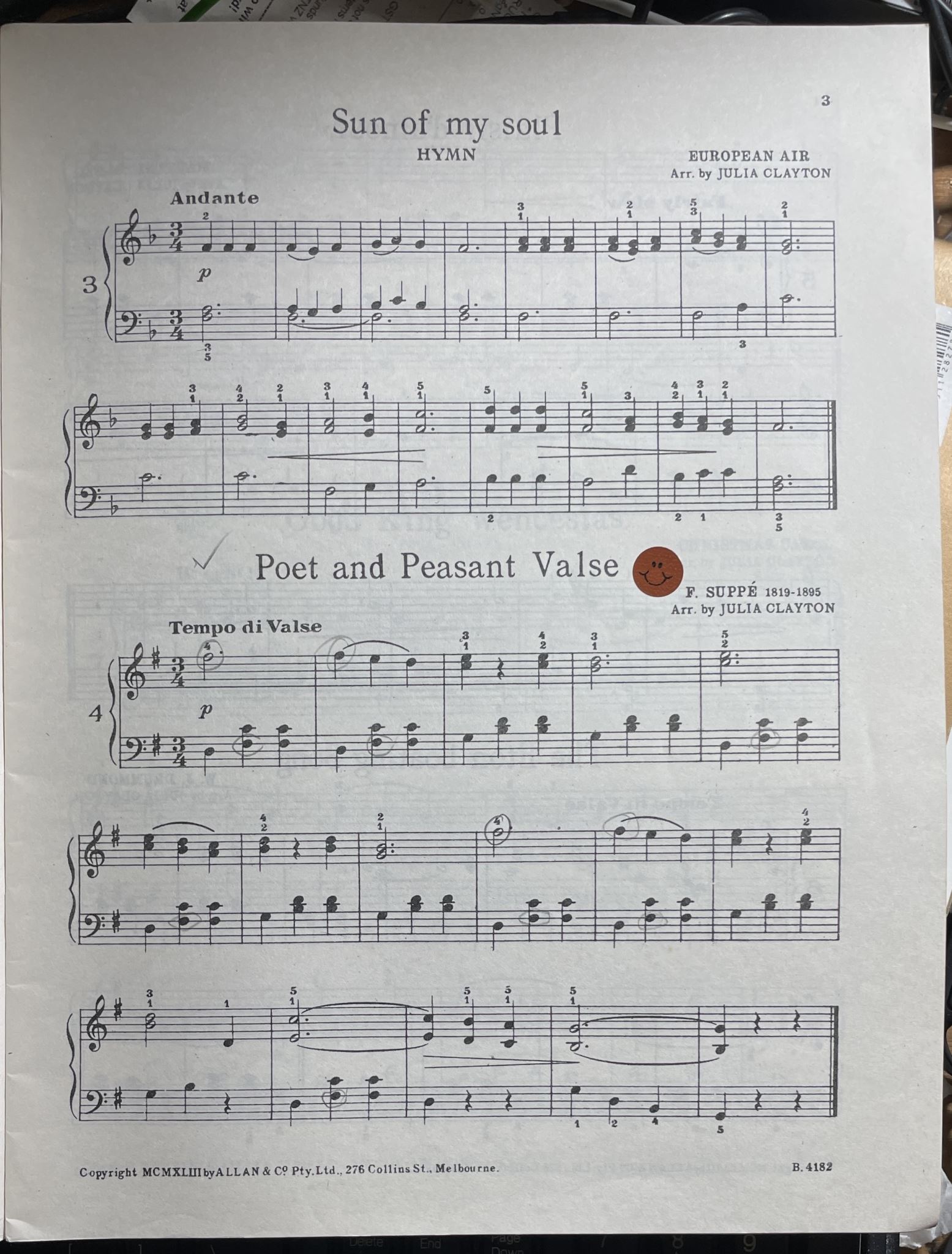 Allans Edition No 495 Gems of Melody Book 2